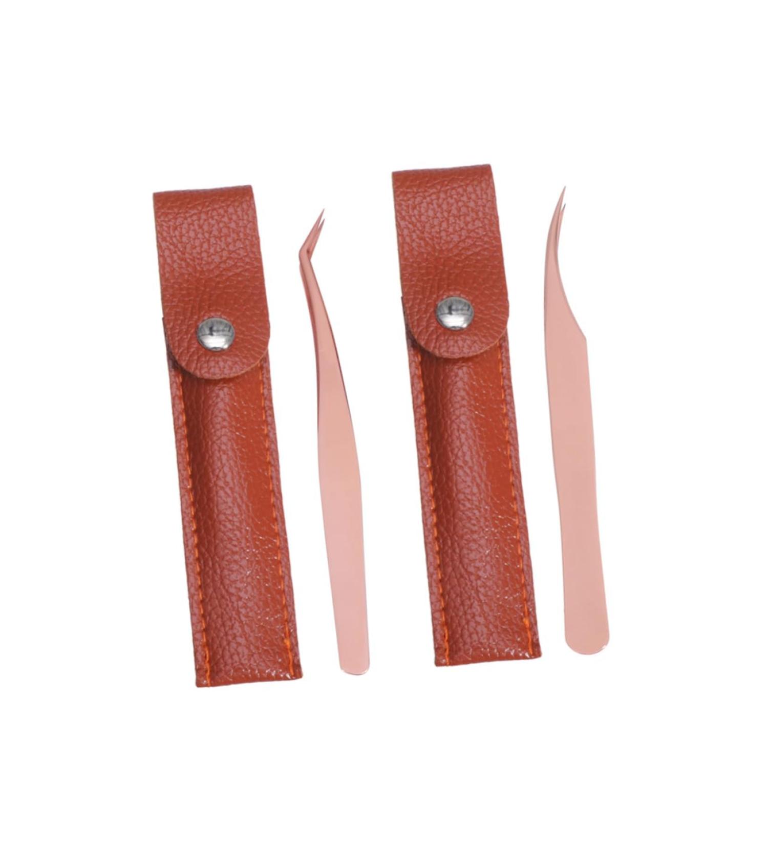 NOLITOY 4pcs Eyelash Extension Tweezers Set - Stainless Steel Lash & Fake Eyelashes Tweezers - Angled & Volume Makeup Tools - Beauty Care Essentials for Flawless Extensions - Buy Online on GoSupps.com