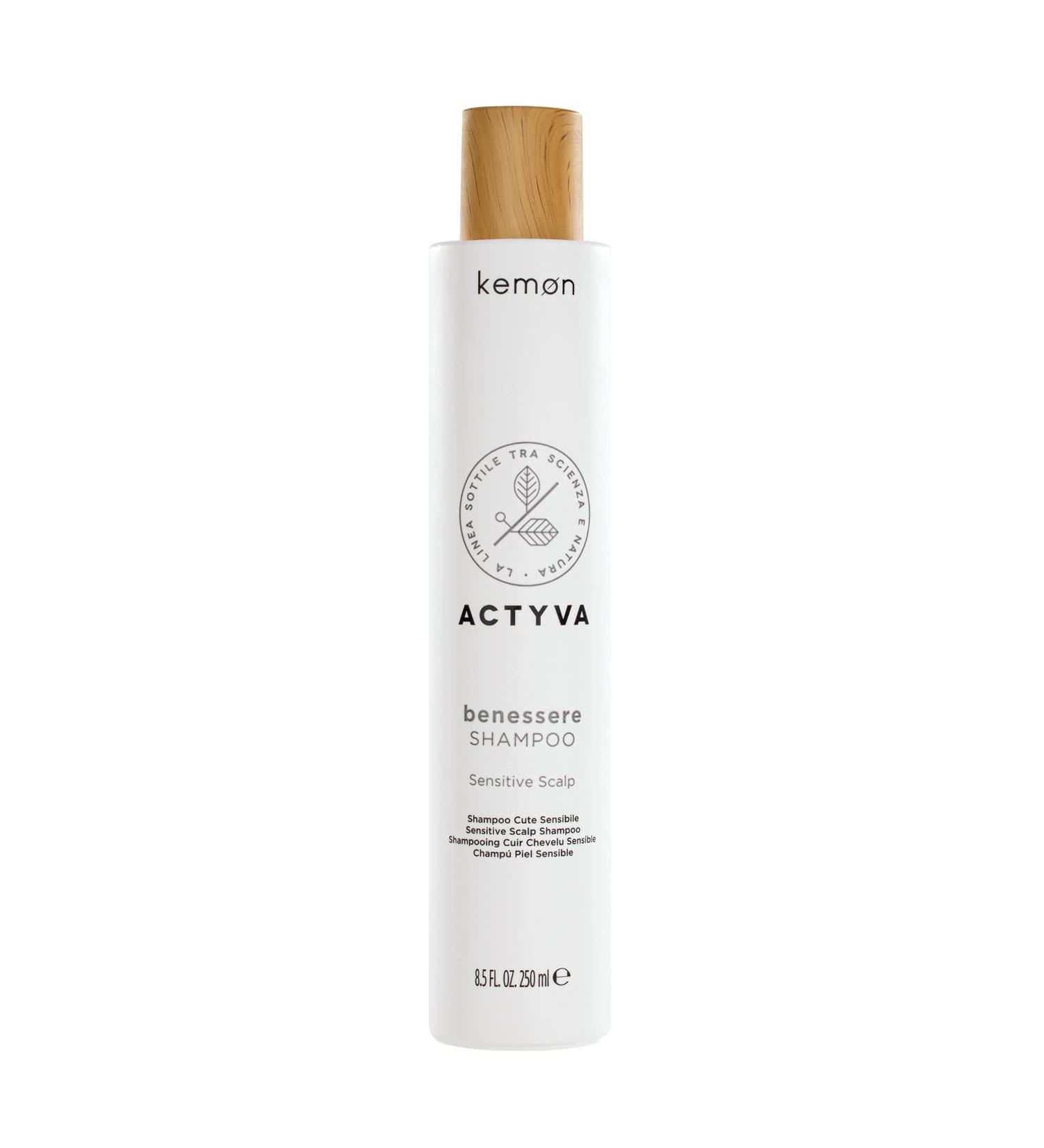 Kemon Actyva Benessere Shampoo Moisturizing hair wash for scalp mild hair care for sensitive scalp 250 ml - Buy Online on GoSupps.com