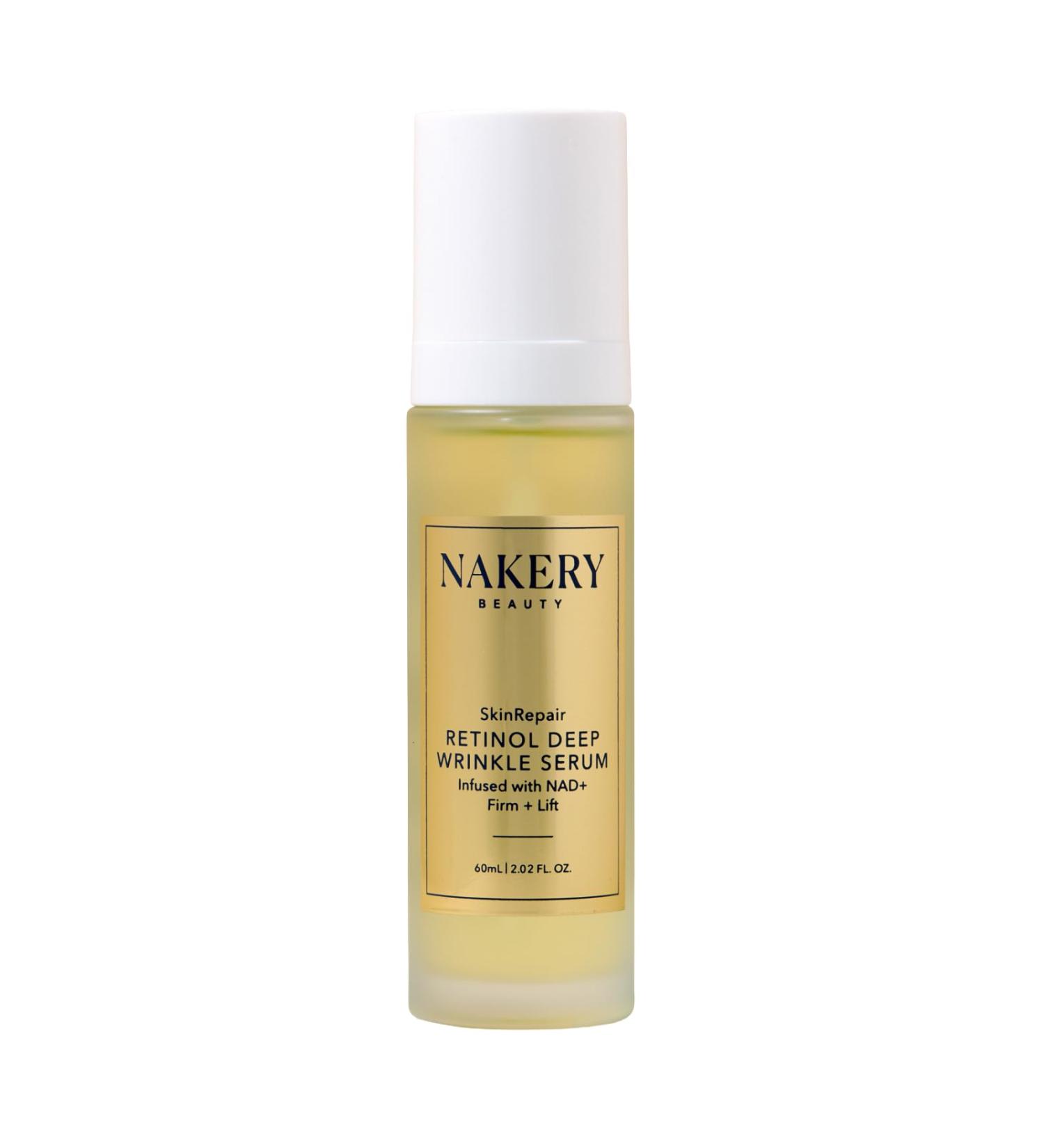 Nakery SkinRepair Retinol Deep Wrinkle Serum (2.02 Fl Oz) Anti Aging Face Serum with Encapsulated Retinol NAD+ Complex Ceramide NP Hydrating Firming Skin Treatment for Fine Lines - Buy Online on GoSupps.com