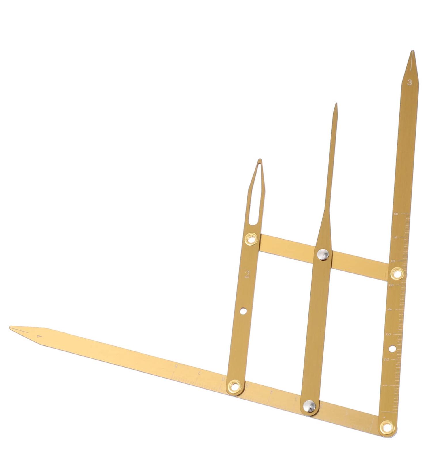 Ipetboom Eyebrow Scale Make up Kit Eyebrow Stencil Eyebrow Positioning Tool Eyebrow Shape Second Generation 16X4.5X0.6CM Golden - Buy Online on GoSupps.com