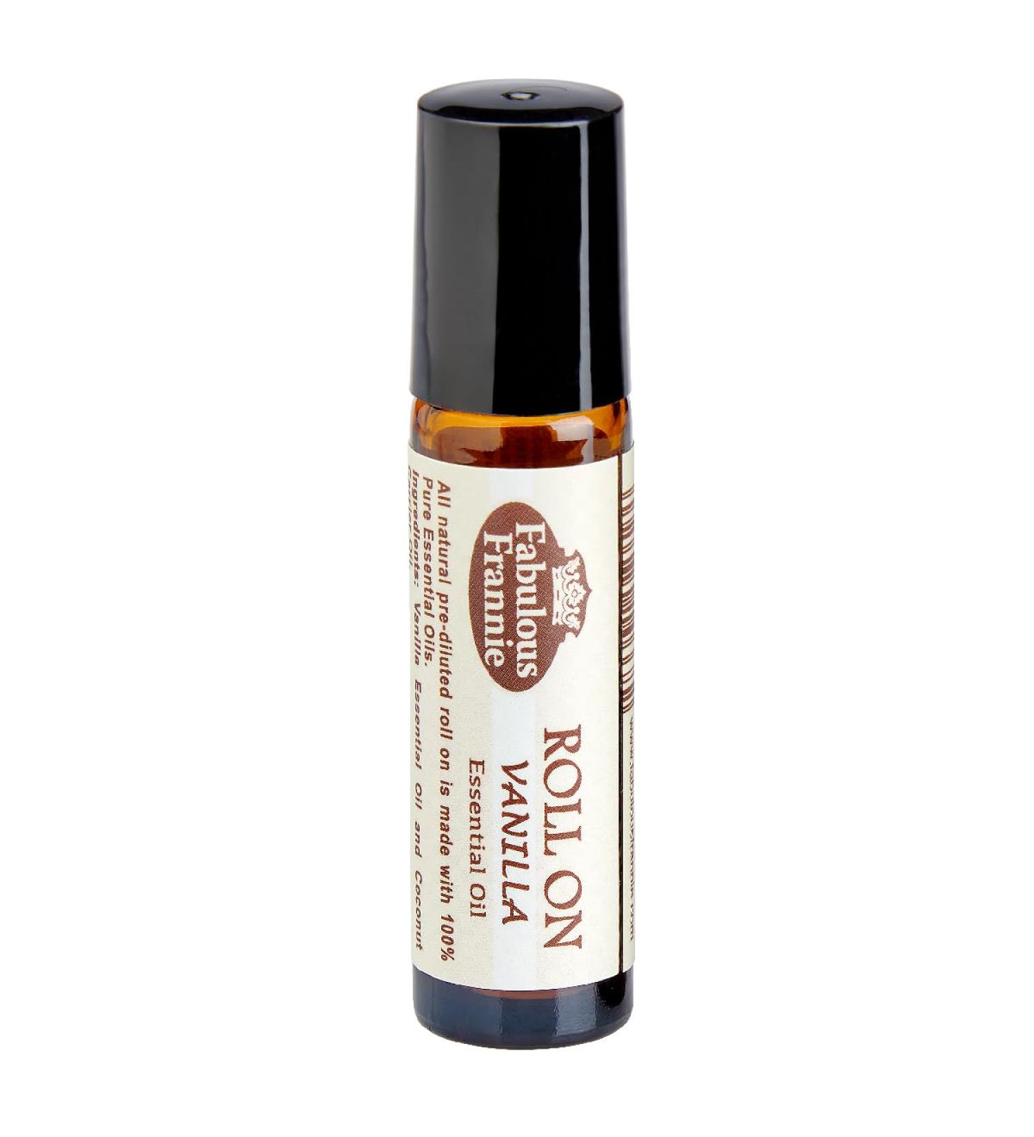 Fabulous Frannie Vanilla Roll On Made with Vanilla Essential Oils and Coconut Carrier Oil 10ml (Pack of 1)
