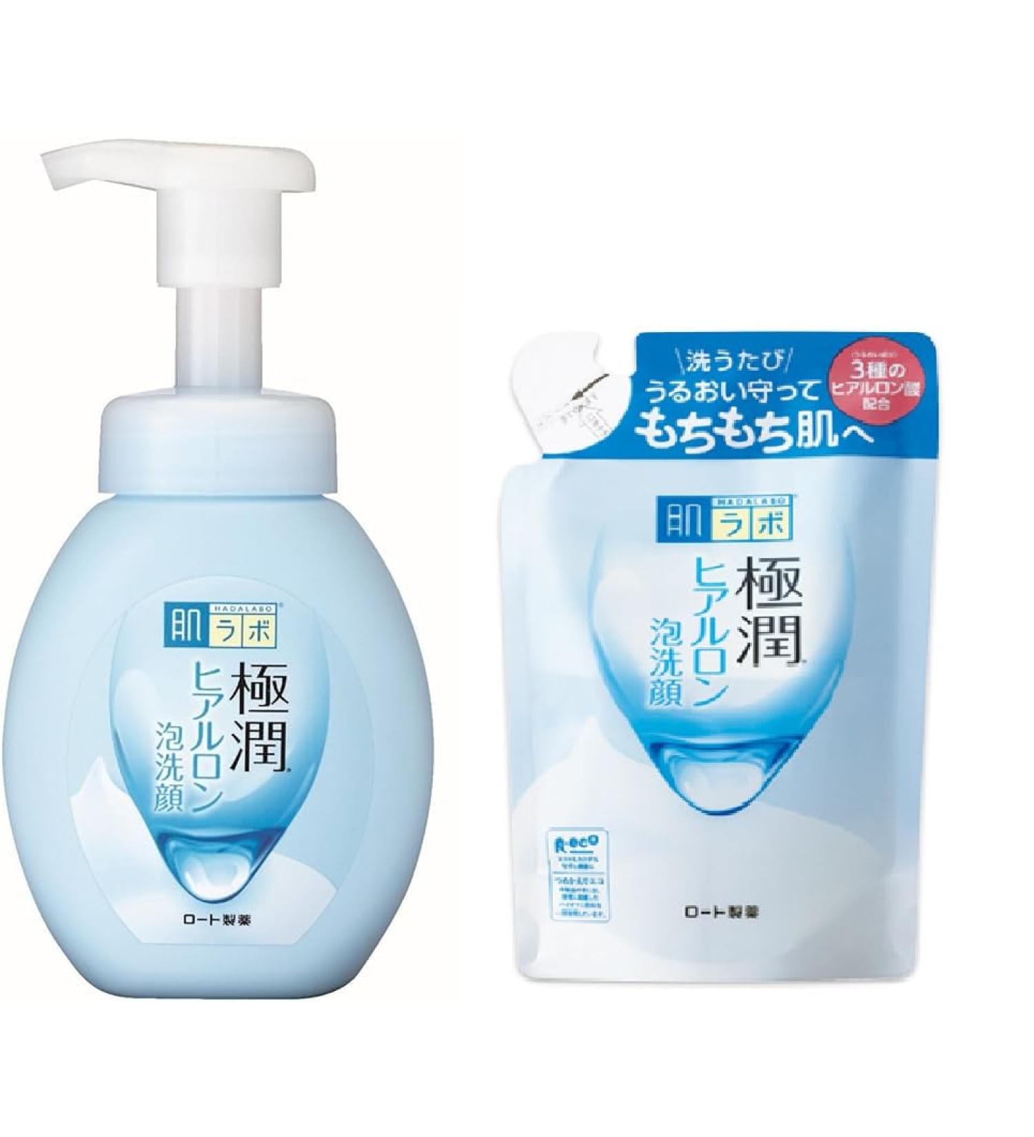 Gokujyun Hyaluron Moisturizing Facial Cleansing Foam 160ml + 140ml Refill Made in Japan - Buy Online on GoSupps.com