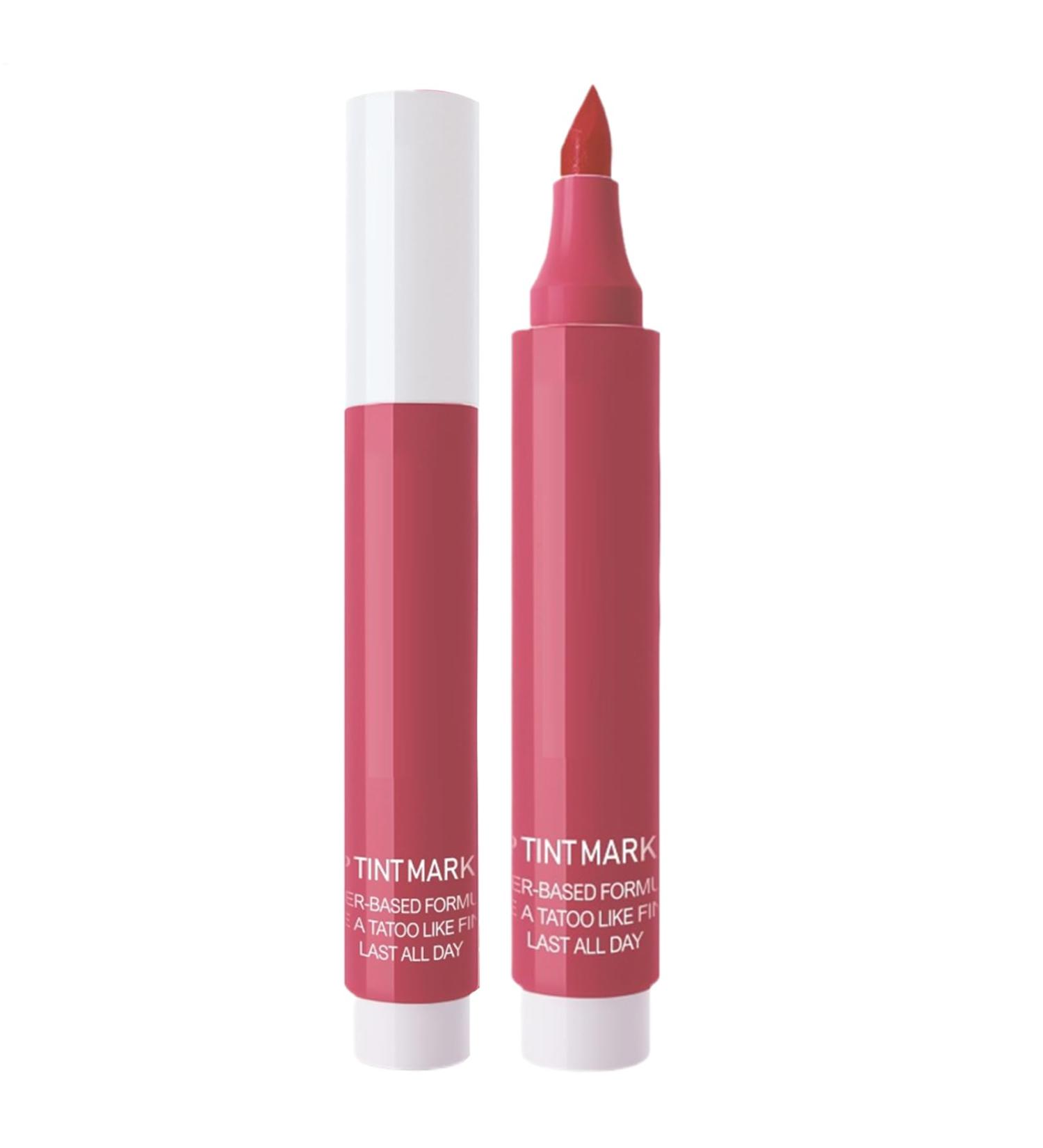 Nexusectar Lip Stain Pen Lip Liner Marker All Day Wear Lip Color Moisturizing and Waterproof Lipstick Makeup Formula Satin Colored Finish Smudge Resistant Natural Finish 4 - Buy Online on GoSupps.com