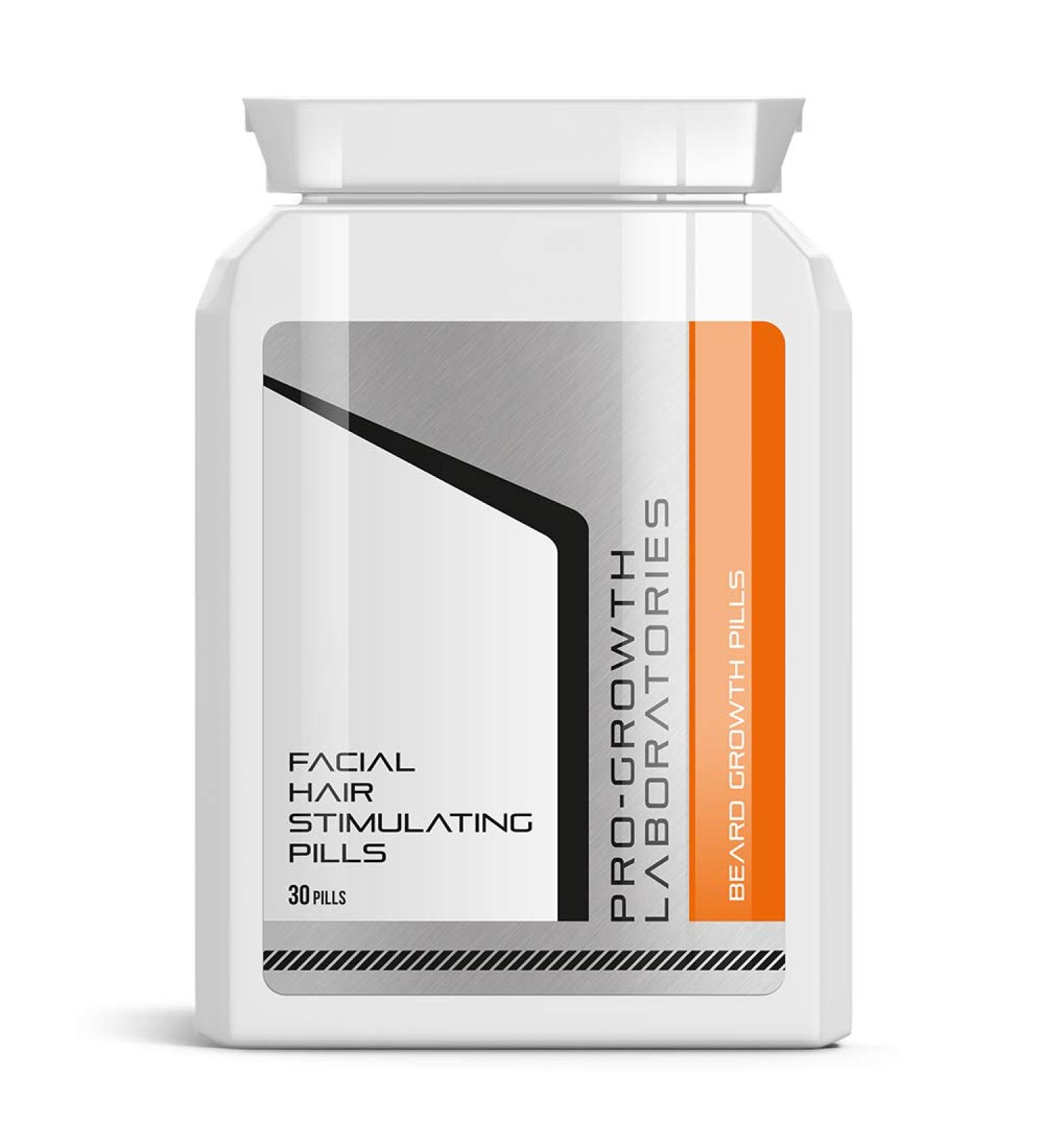 PRO Growth Beard Growth Tablets | Facial Hair Promotion Capsules for Men - Enhance Your Beard Naturally! - Buy Online on GoSupps.com