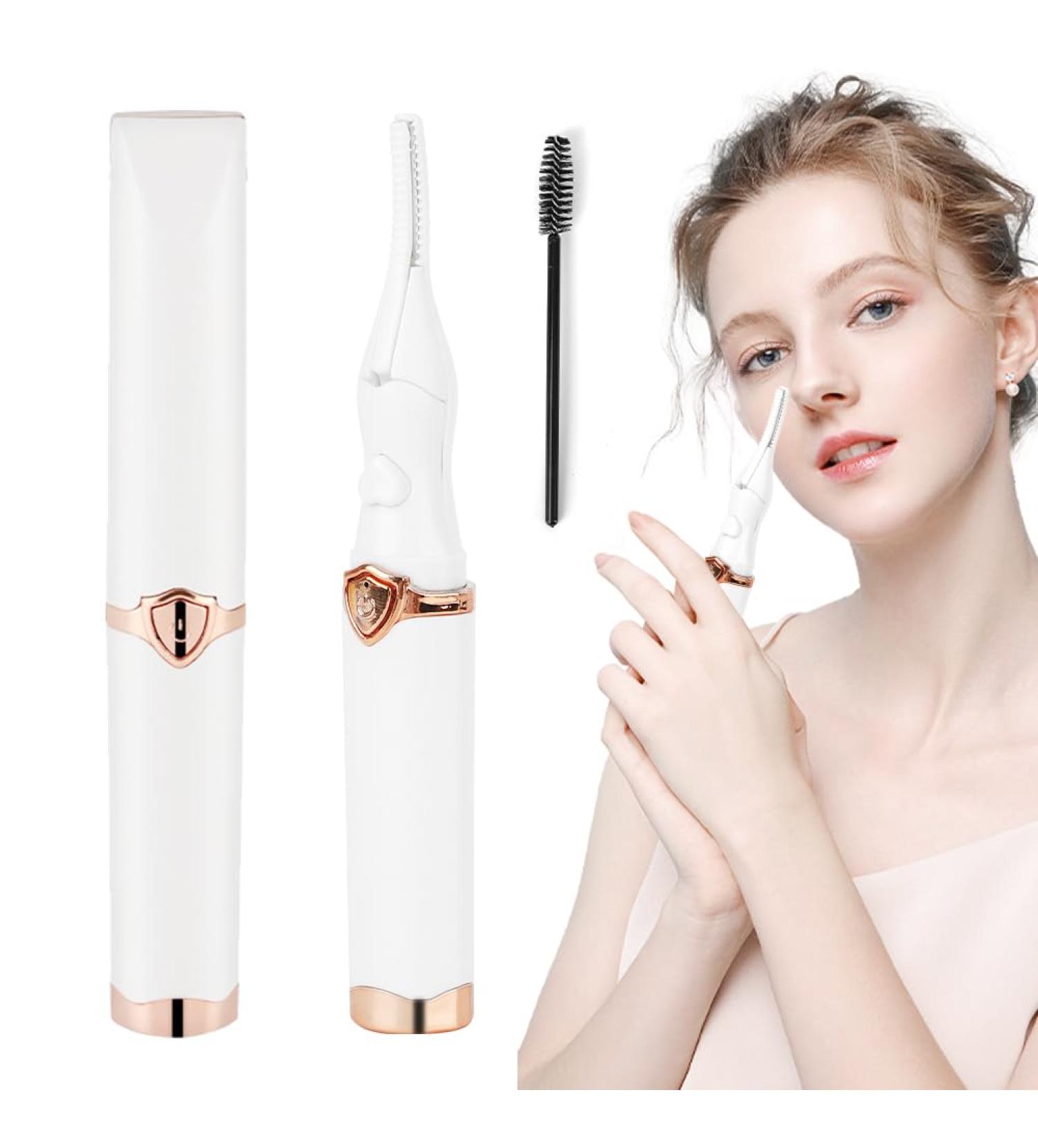 DASIAUTOEM Heated Eyelash Curler Efficient Electric USB Eyelash Curler with 3 Temperature Modes Rechargeable Eyelashes Makeup Tool Quick Long-Lasting Curl for Women - Buy Online on GoSupps.com