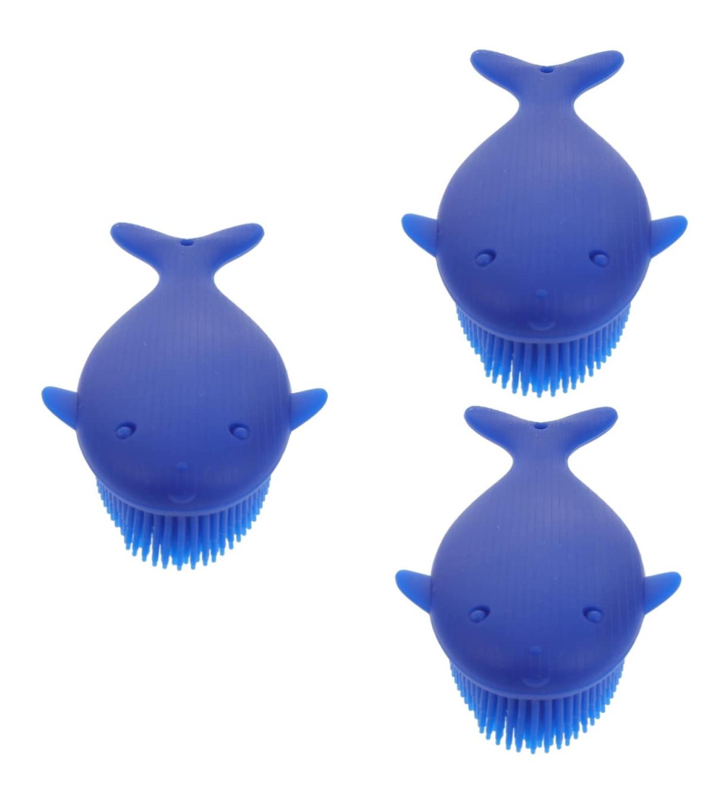 FOMIYES 3pcs Silicone Brush Household Cleaning Tools - Newborn Shampoo Hair Scalp Massager & Shower Scrubber Set - Buy Online on GoSupps.com