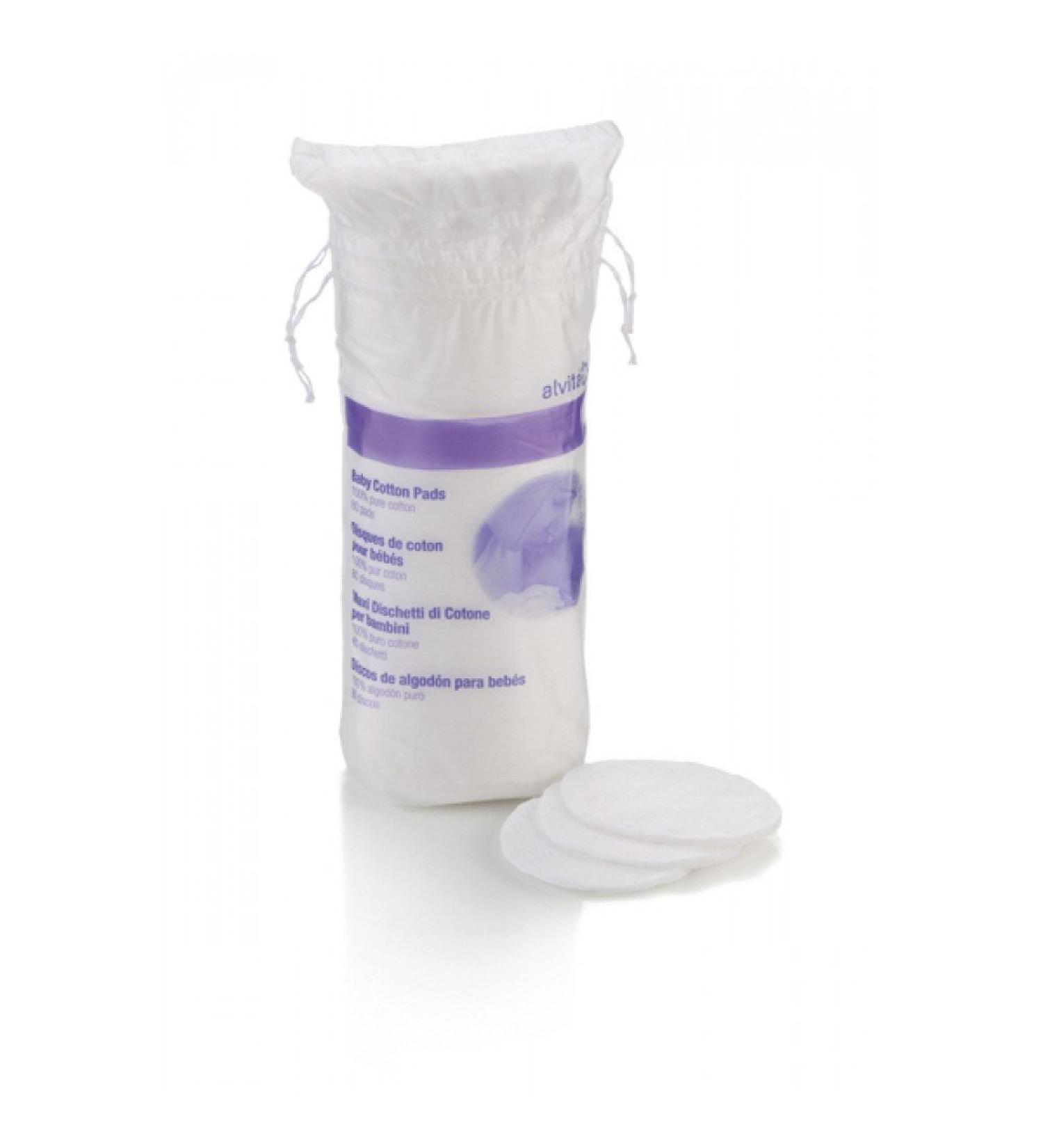 Alvita cosmetic pads square 50 pieces 1 piece