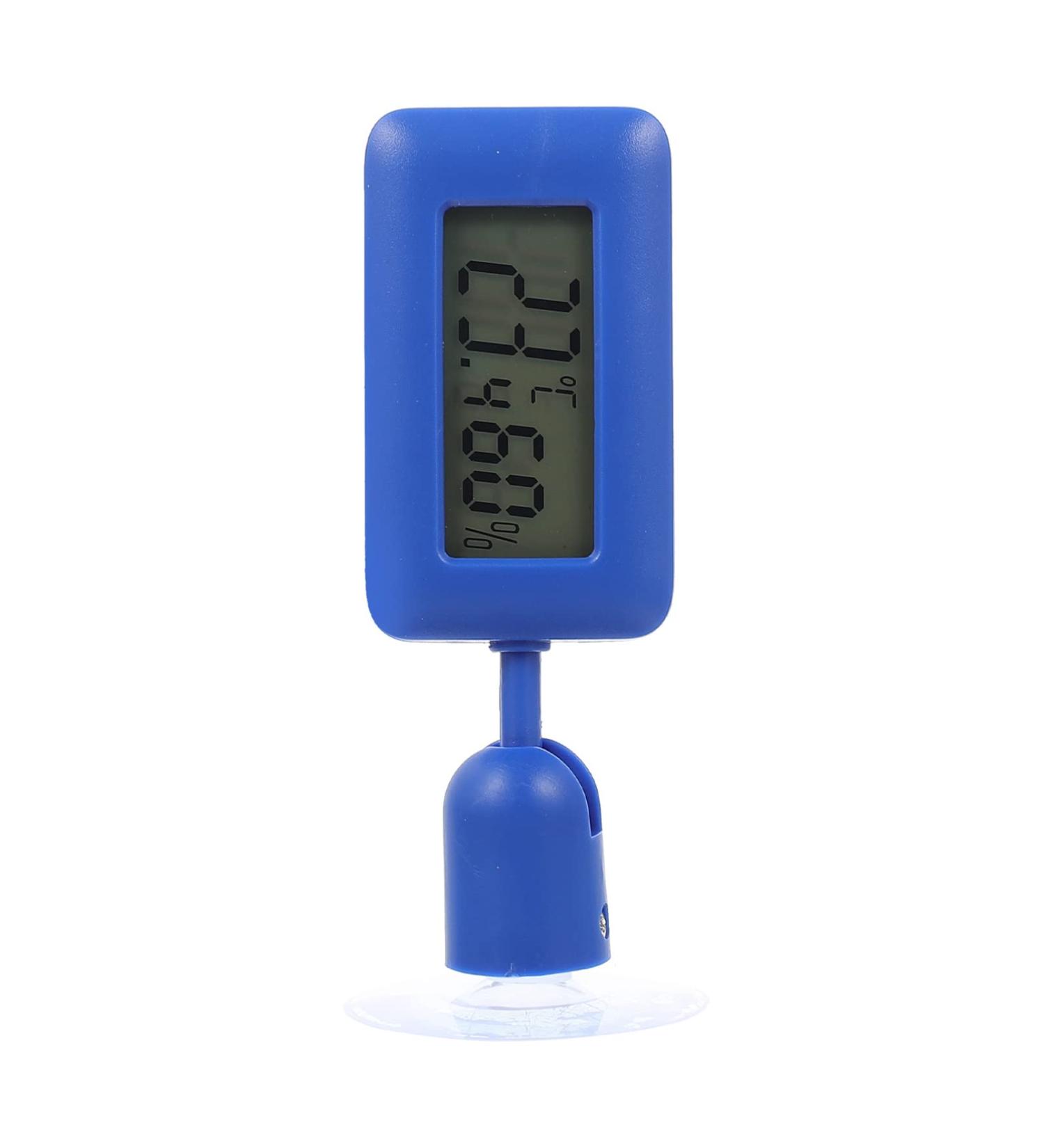 Frcolor Digital Reptile Hygrometer & Thermometer for Bartagame Tanks - Accurate Temperature Monitoring & Display | Sky Blue 10x3x1.5cm - Buy Online on GoSupps.com