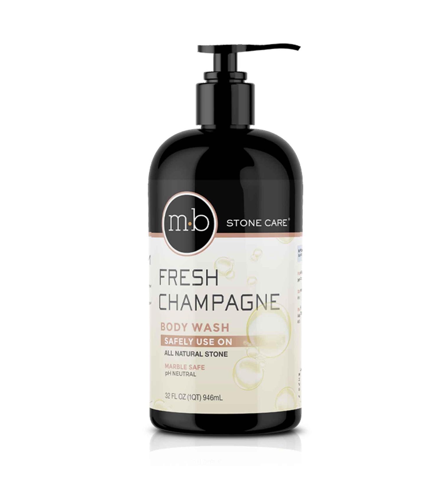 MB Stone Fresh Champagne Luxury Body Wash - Marble Safe & Gentle on Natural Stone Surfaces with Botanical Extracts - Buy Online on GoSupps.com