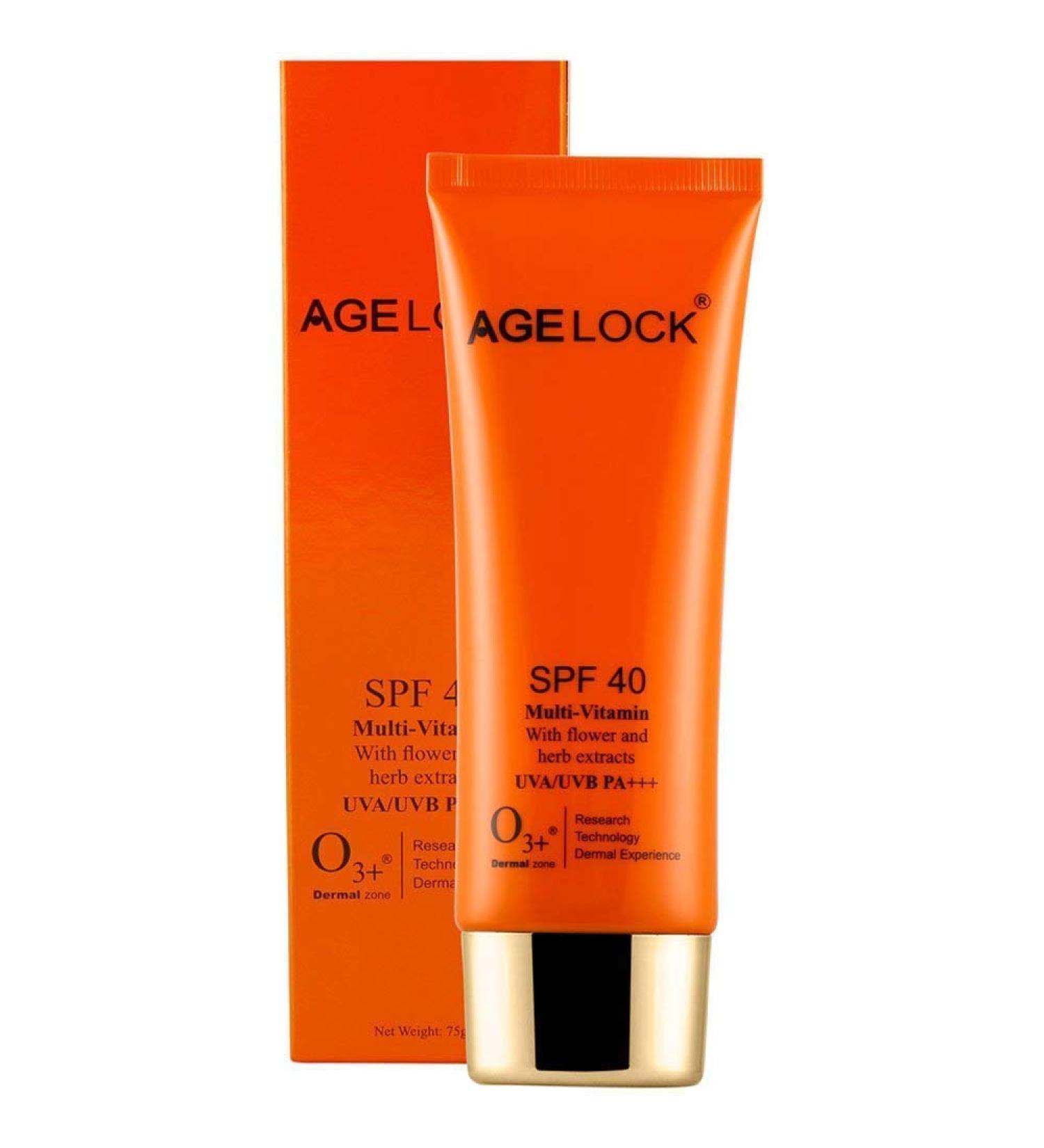 O3+ Agelock SPF 40 Multi-Vitamin with Flower and Herb Extracts (75gm) - Buy Online on GoSupps.com