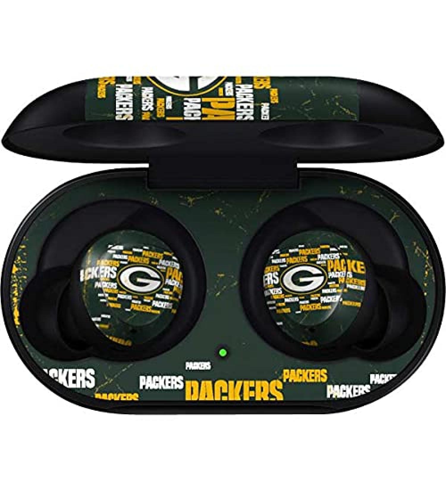 Skinit Decal Audio Skin Compatible with Samsung Galaxy Buds - Officially Licensed NFL Green Bay Packers Blast Design