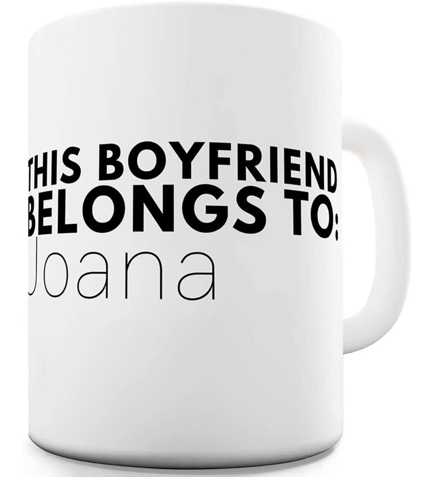 Berry Prints 11 OZ This Boyfriend Belongs to Personalised Coffee Mugs for Tea Hot Chocolate - Ceramic Cups for Valentine Birthday Gift Home and Office - Buy Online on GoSupps.com