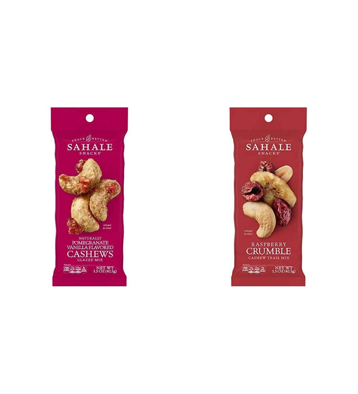 Sahale Snacks Pomegranate Vanilla Cashews - 9 Pack Glazed Mix (1.5 oz Each) - Buy Online on GoSupps.com