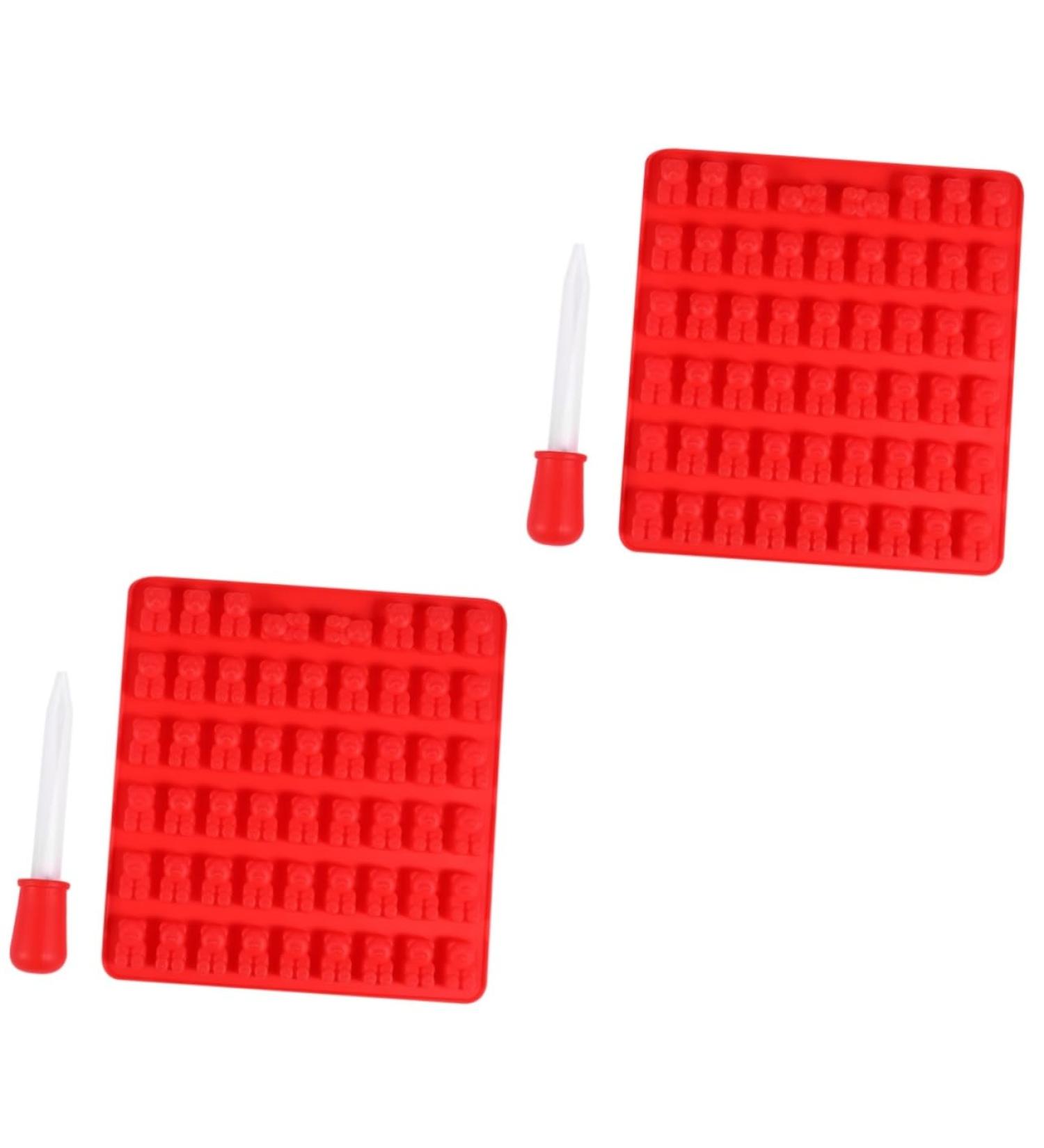 MAGICLULU 2pcs 53 Silicone Gummy Mold Animal Cake Molds Fondant Mold Silicone Candy Molds Gummy Moulds Tool Trays Silicone Molds for Candy Resin Molds Cookie Mould for Cakes 3D Gummies Fudge 16.5*15.5*1.2cmx2pcs Redx2pcs - Buy Online on GoSupps.com