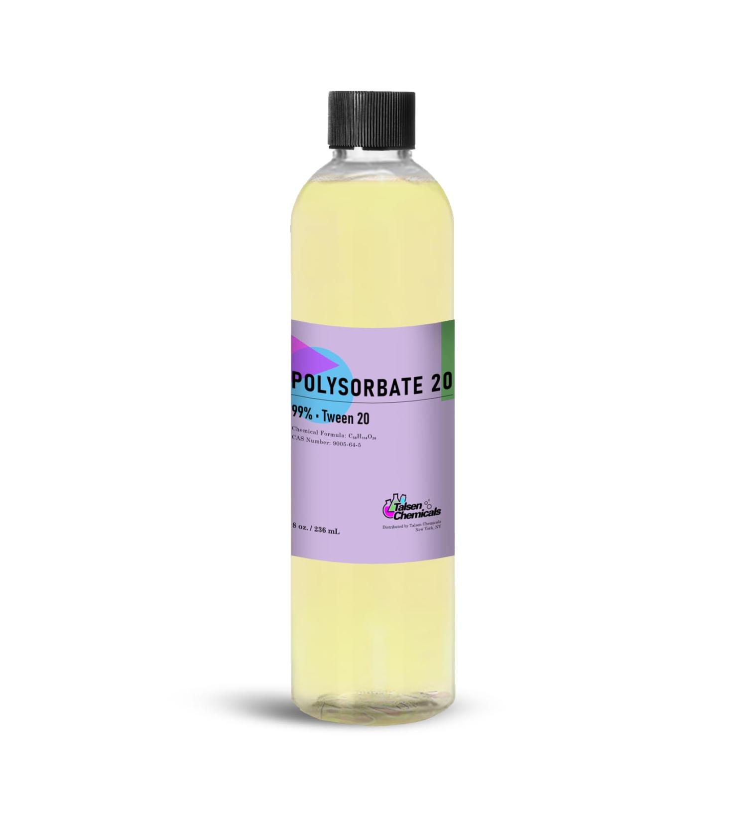 Polysorbate 20 Cosmetic Grade - 472 mL Liquid Solubilizer & Emulsifier for Skin Care | Talsen Chemicals - Buy Online on GoSupps.com