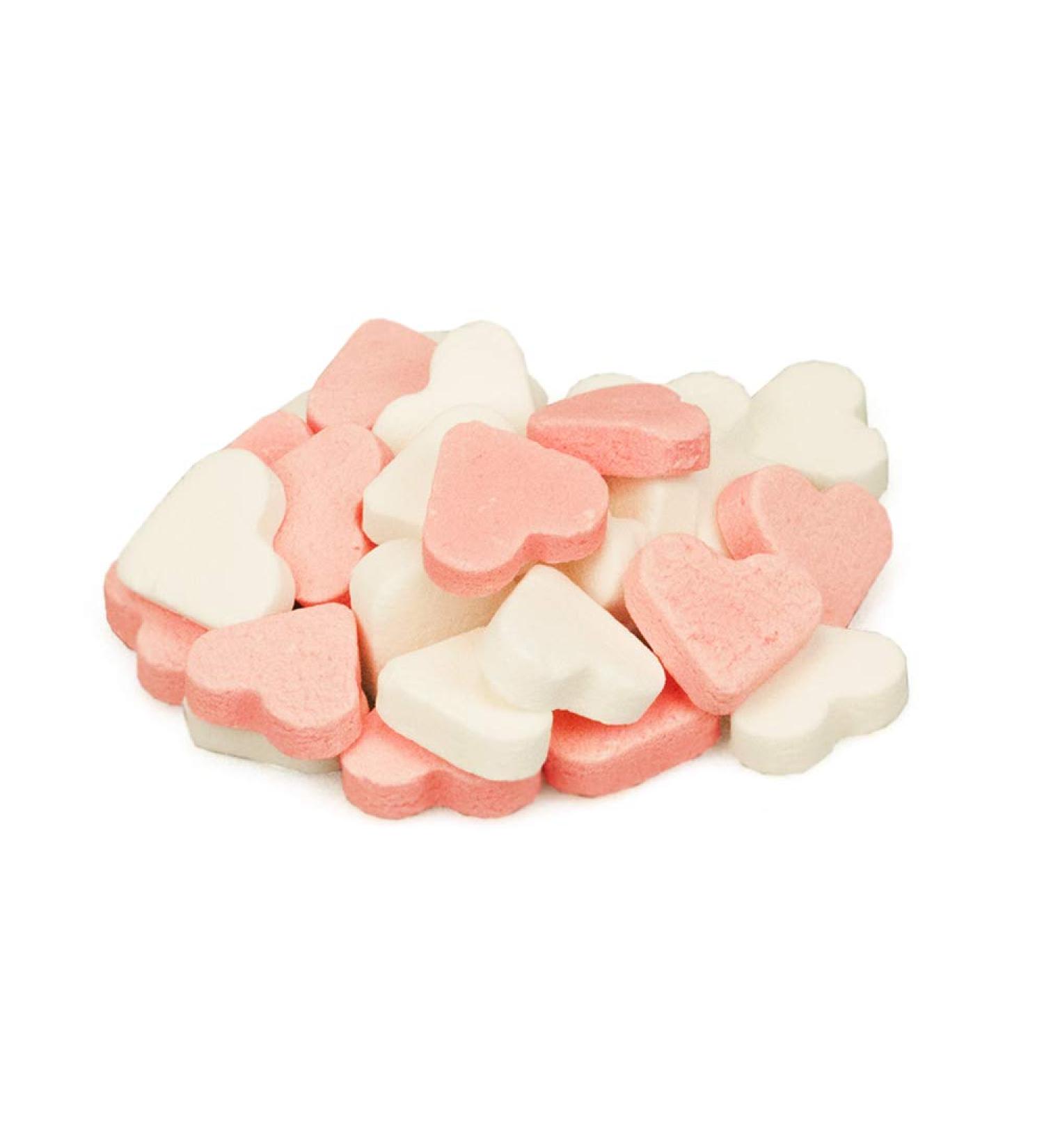 Babyparty Sweets Pink and white heart-shaped candies 1 kg