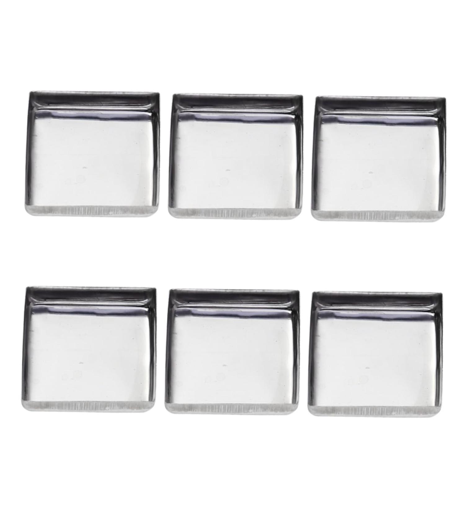 FOMIYES 60pcs Square Magnets Metal Pans for Eyeshadow Watercolor Plate Aluminum Plate Iron Plate M As Shown - Buy Online on GoSupps.com