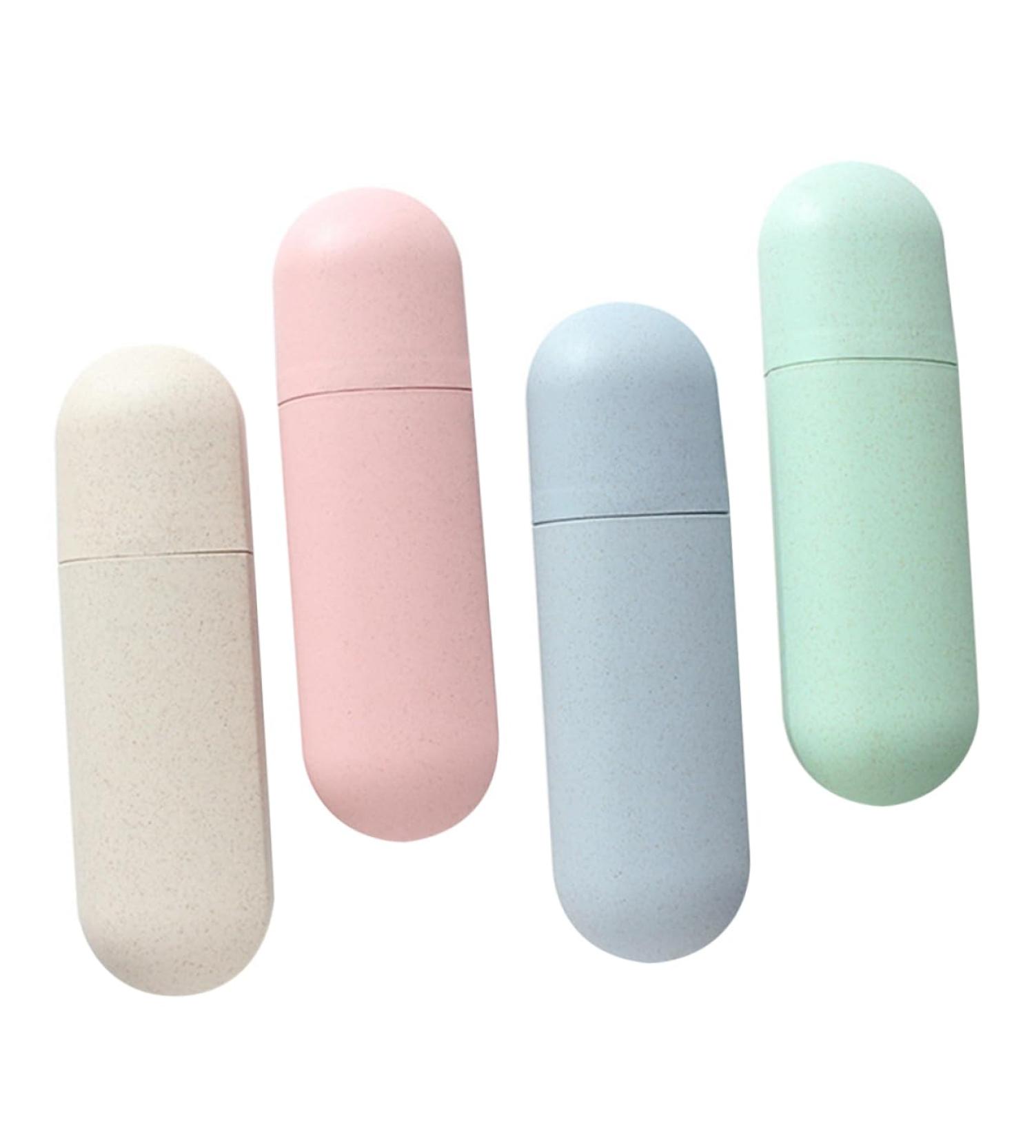 Gogogmee 4pcs Portable Toothbrush Case - Travel Toothbrush Container for International Shipping - Buy Online on GoSupps.com