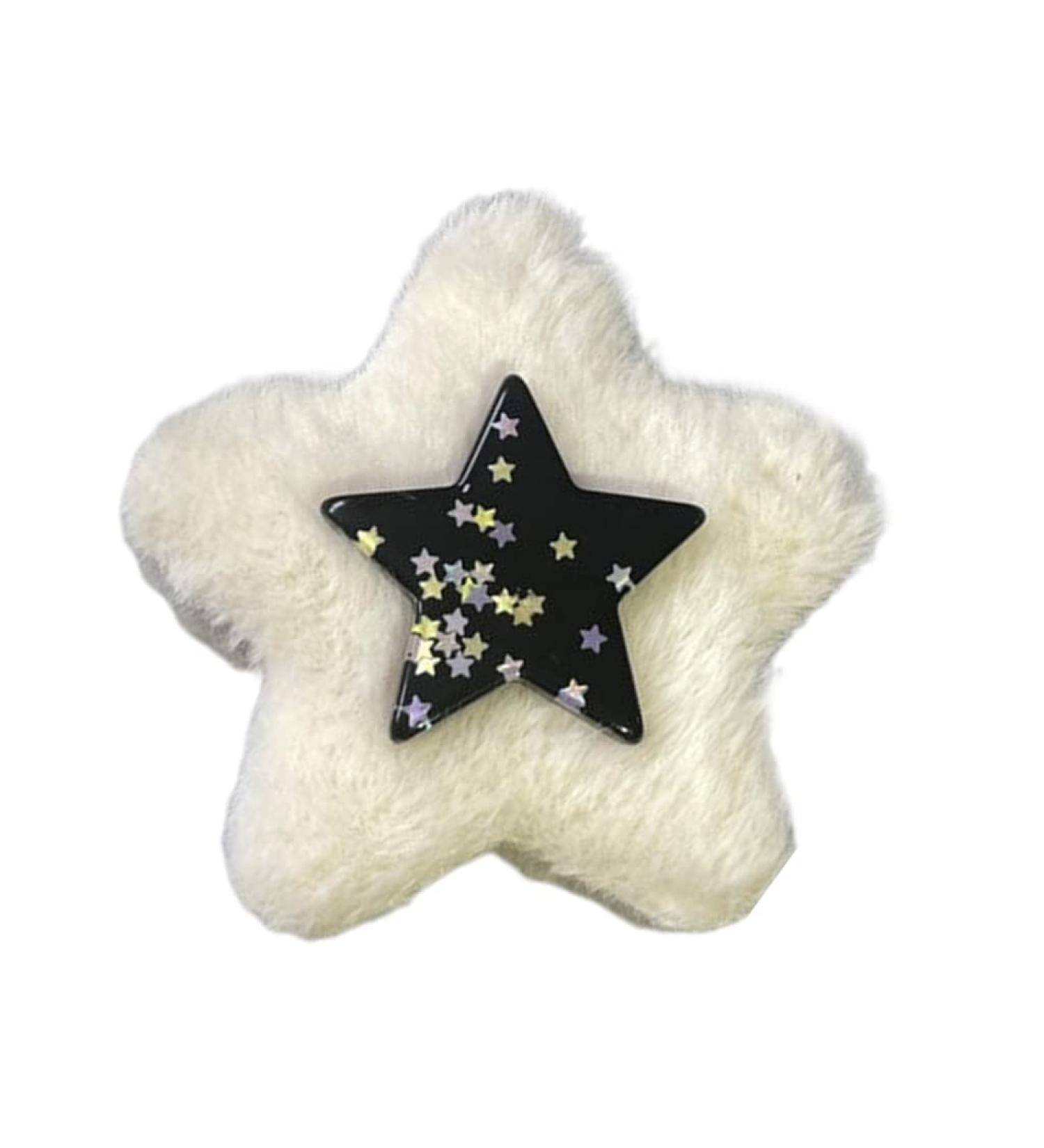 AJTUTUS Plush Sequins Star Shape Hair Clip Halloween Costume Headwear for Women Birthday Party Carnivals Theme -slip Hairpin - Buy Online on GoSupps.com