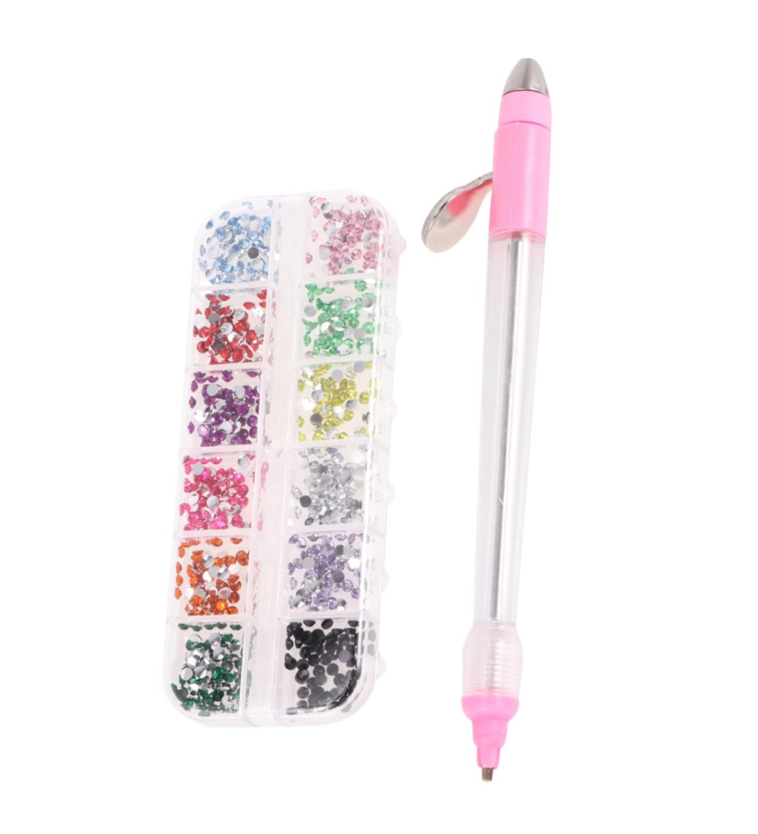Beatifufu 1 Set Nail Art Pen Nails Kits Nail Rhinestone Multifunctional Nail Point Drill Pen Rhinestone Nail Art Manicure Tools Nail Art Tools Dotting Painting Tools Black Nails Pink 16x1cm - Buy Online on GoSupps.com