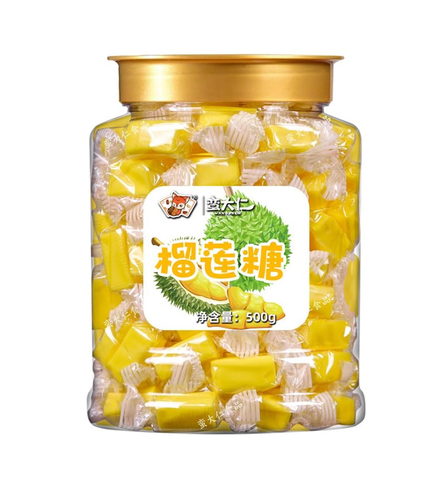Durian Soft Candy 500g/can Toffee Extra Strong Durian Milk Candy Thai Flavor Fruit Gummies Chinese Candy Casual Snack Gifts Wedding Candy Desserts (17.7 oz(Pack of 1)) - Buy Online on GoSupps.com