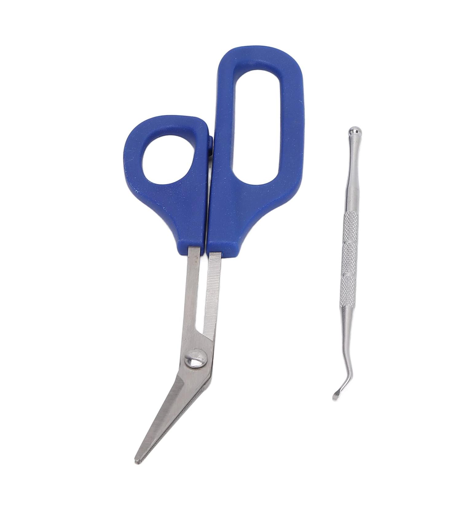 Cuticle Scissor Long Handle Toenail Clippers Firm Rust Proof for Home Travel(S) - Buy Online on GoSupps.com