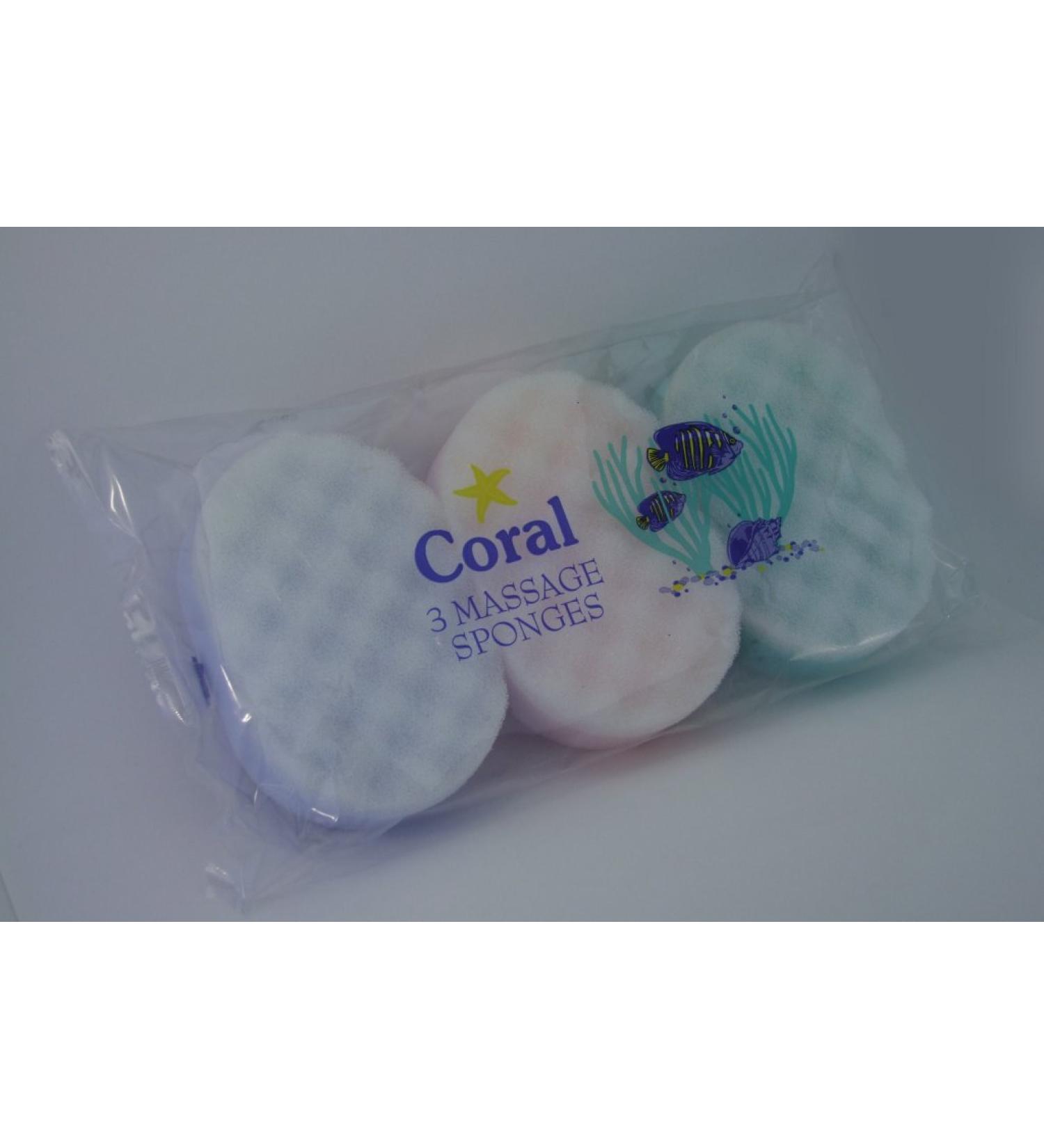 Coral 128477 Massage sponge 3 pieces