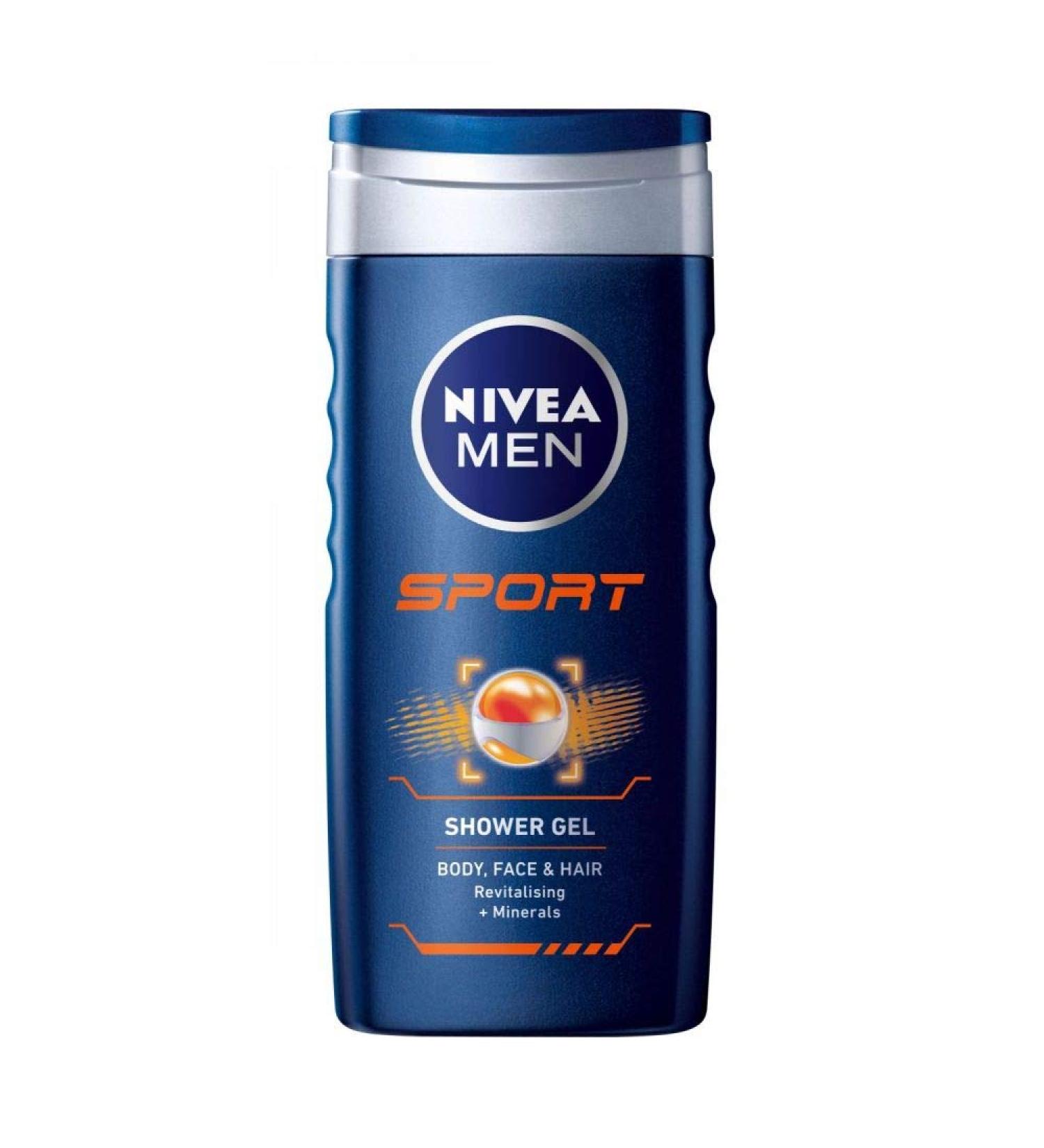 Nivea for Men Sport Shower Gel 250ml x2