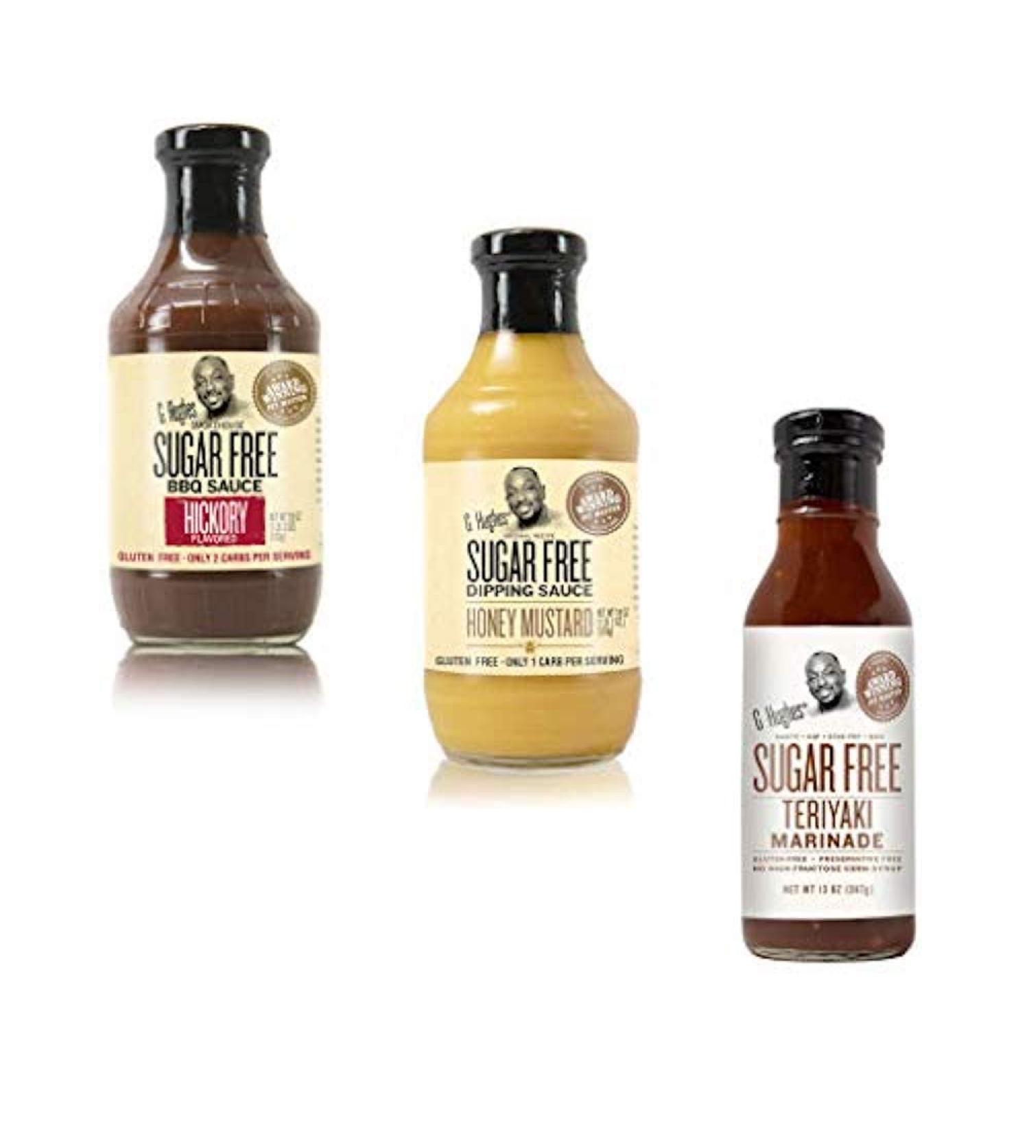Sauce Bundle | Hickory BBQ Sugar Free Sauce | Honey Mustard Sugar Free Dipping Sauce | Sugar Free Teriyaki Marinade | Gluten Free