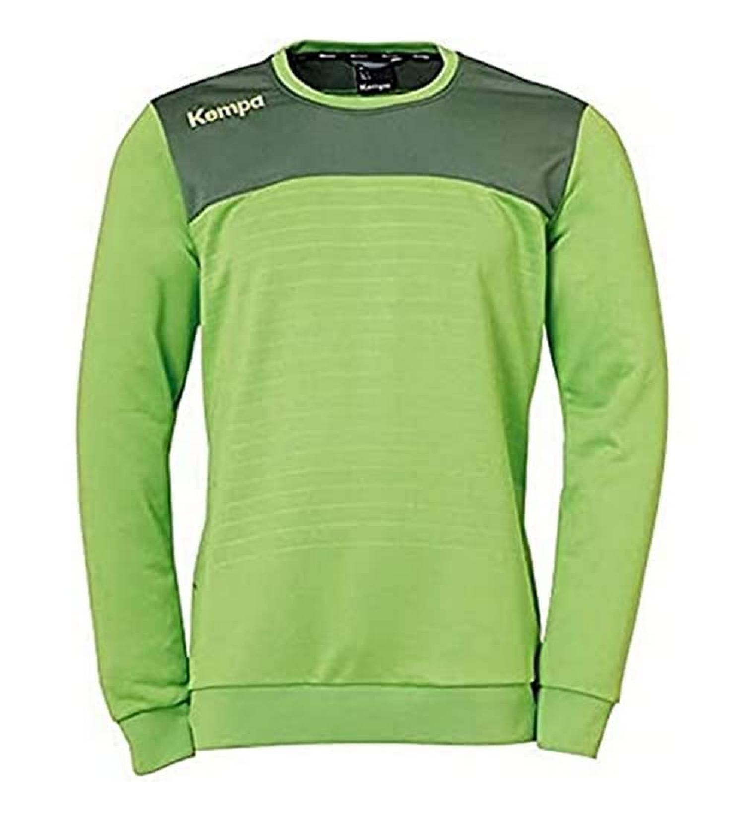 Kempa Unisex Kids Emotion 2.0 Long Sleeve Training Top - Hope Green/Dragon Green (164 EU) | International Shipping Available - Buy Online on GoSupps.com