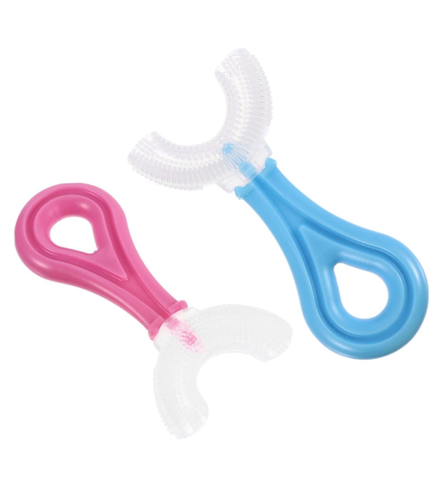 Minkissy Kids Toothbrush - Soft C-Shaped Infant Toothbrush for Gentle Oral Care | Sweet Children's Cleaning Tool - Buy Online on GoSupps.com