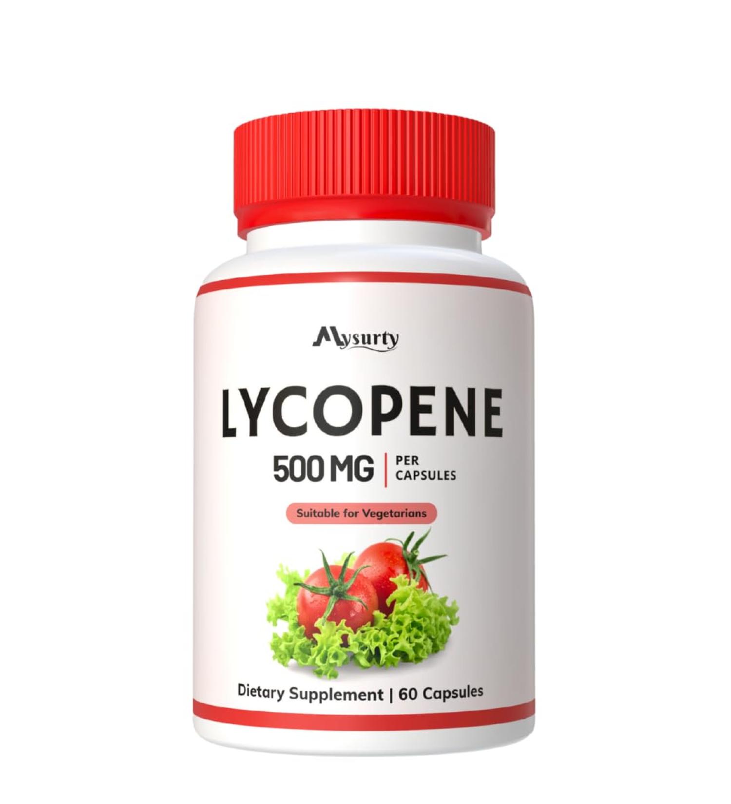 Mysurty Lycopene Capsules | Lycopene Supplements for Men | lycopene 500mg | Supplement for Men & Women - 60 Capsules (Pack 1) - Buy Online on GoSupps.com