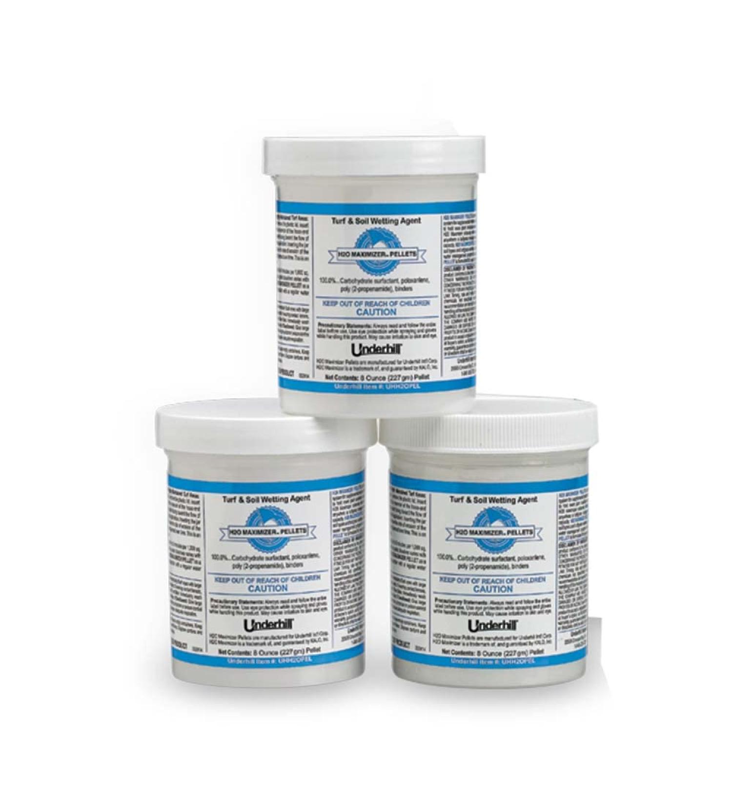 Underhill UHPEL-6 Hydro-Wet Pellets - Soil Surfactant for Lawn, Garden, Golf Greens - 3 Tablets/Pack - Buy Online on GoSupps.com