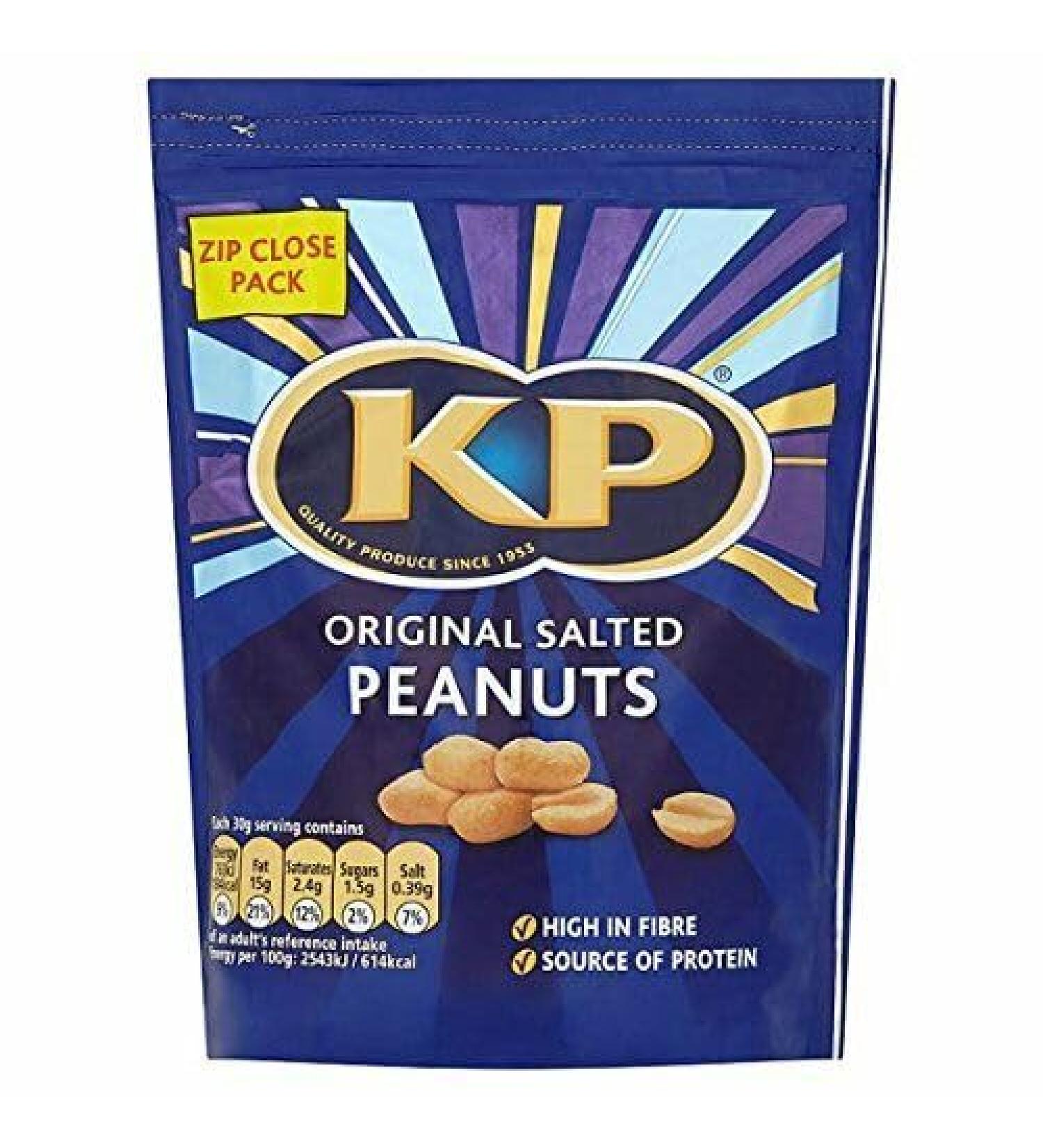 KP Original Salted Peanuts 1kg Re-Closable Packaging