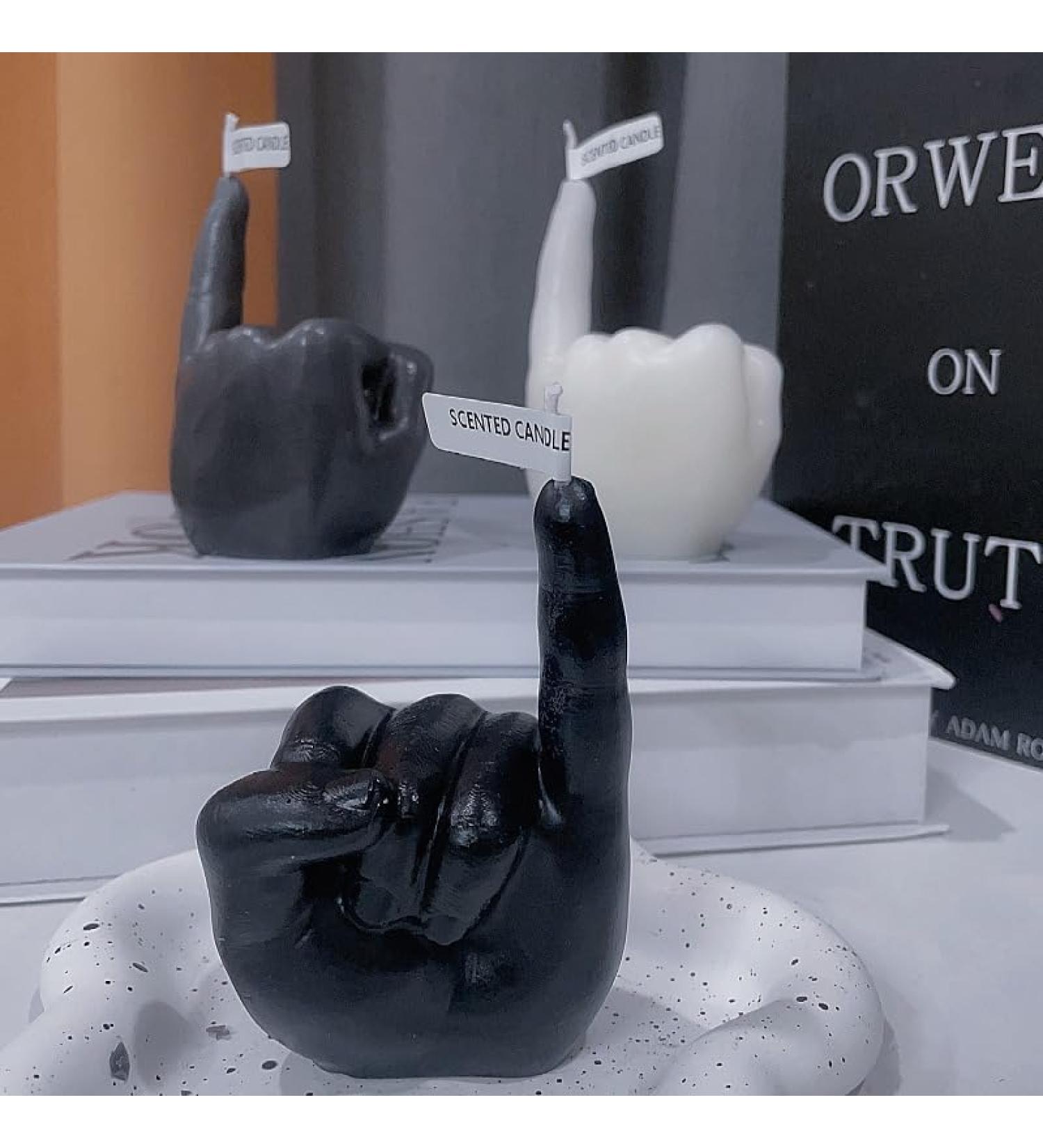 Finger Tri-Color Scented Glow Candles - Wacky Trio Desktop Statues for Home Office & Easter Gifts - Buy Online on GoSupps.com