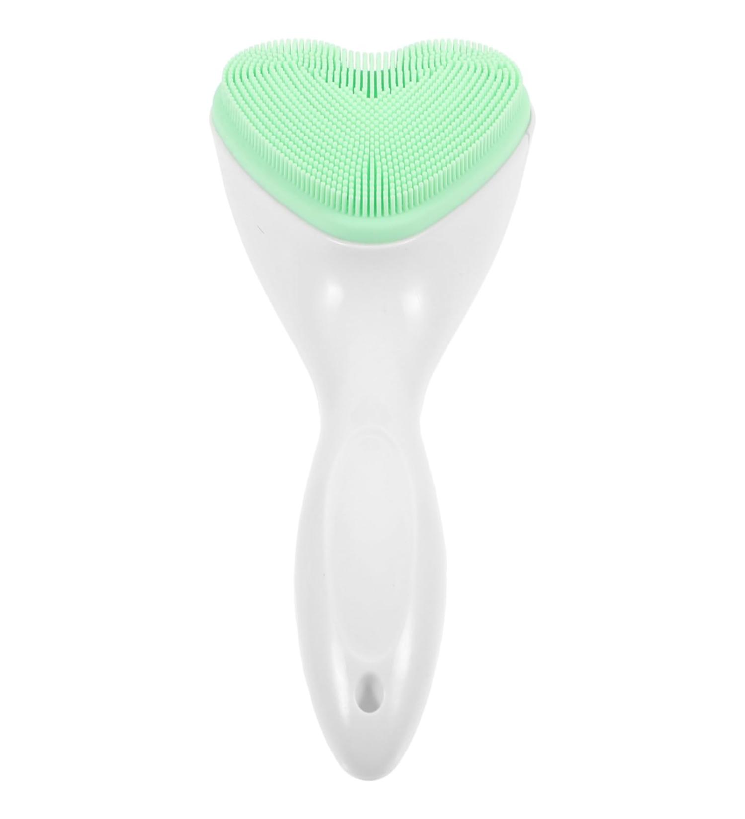 Love Facial Cleansing Brush - Exfoliating Silicone Face Scrubber for Deep Cleansing | Manual Face Washing Brush - Buy Online on GoSupps.com