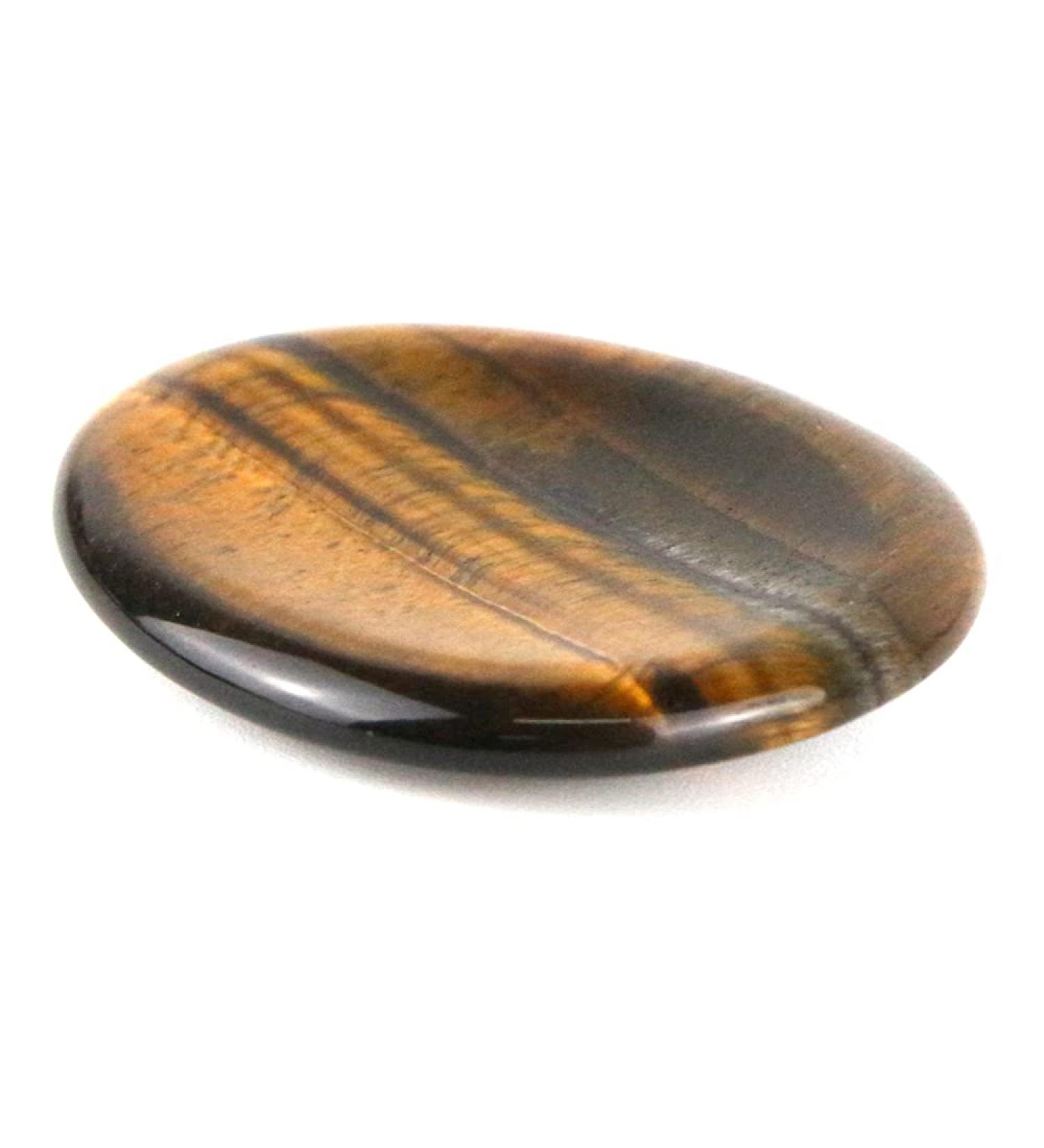 Ouubuuy | 100% Natural Tiger Eye Stones | Healing Crystals for Chakra & Meditation | Relaxing Worry Stones - Shop Internationally - Buy Online on GoSupps.com