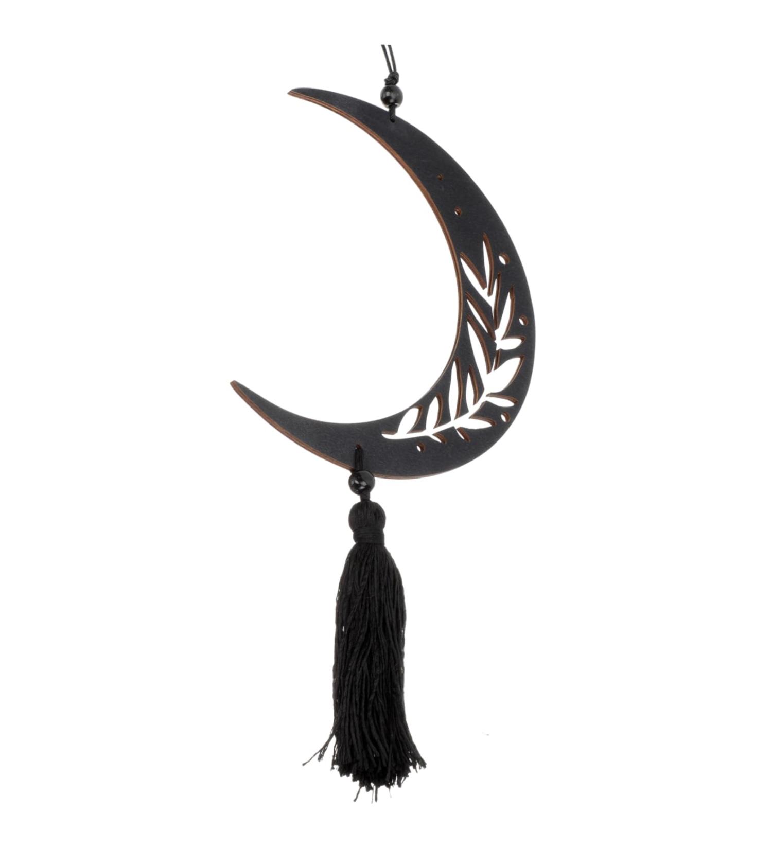 Cabilock Artwork for Farmhouse Shape Bohemia Pendant Wooden Home Hanging Living Bedroom Room Decorative Moon - Buy Online on GoSupps.com