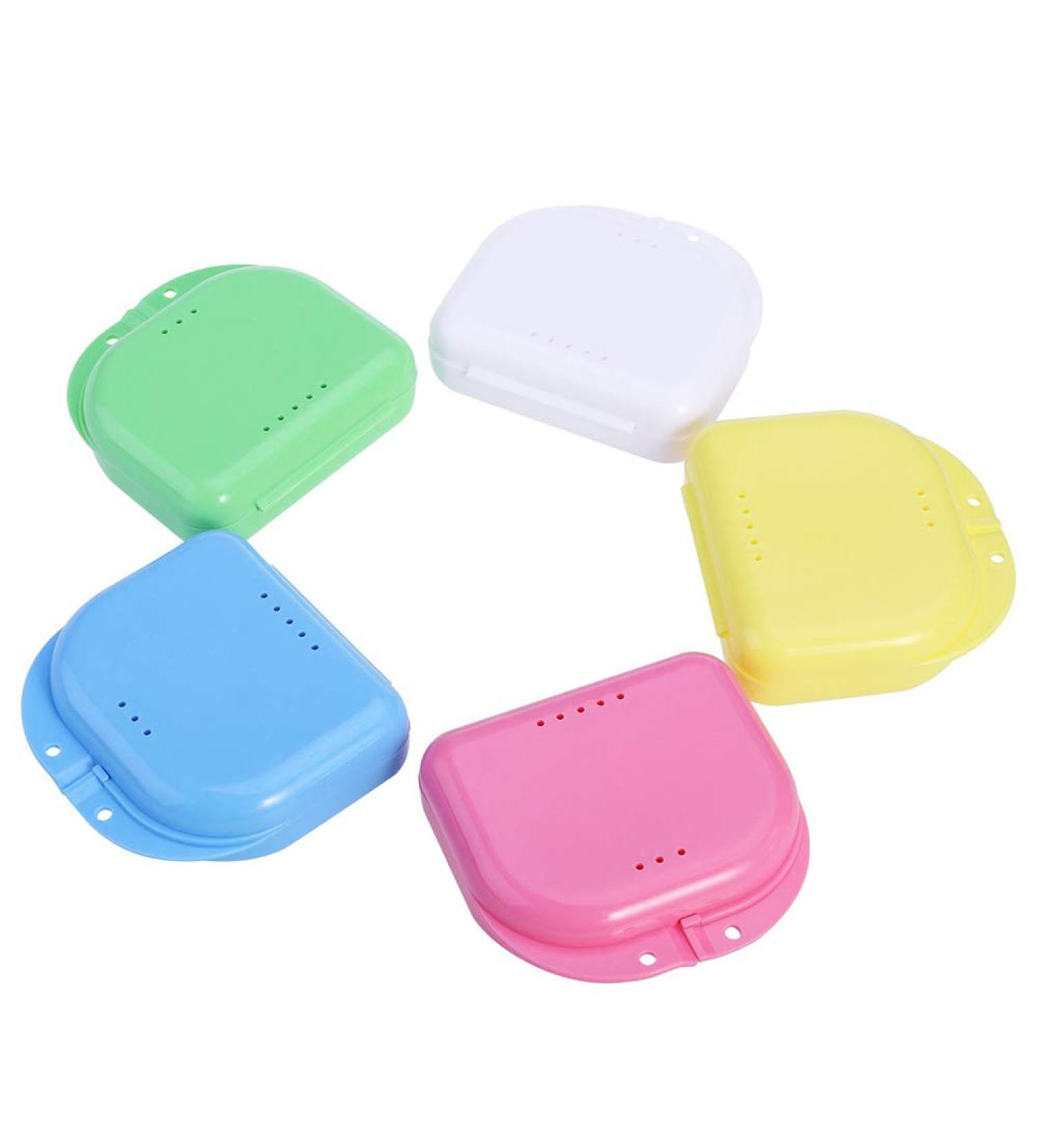 Buy 5-Piece Dental Prosthesis Storage Case Box - Orthodontic Retainer & Mouth Protection Container - International Shipping Available - Buy Online on GoSupps.com