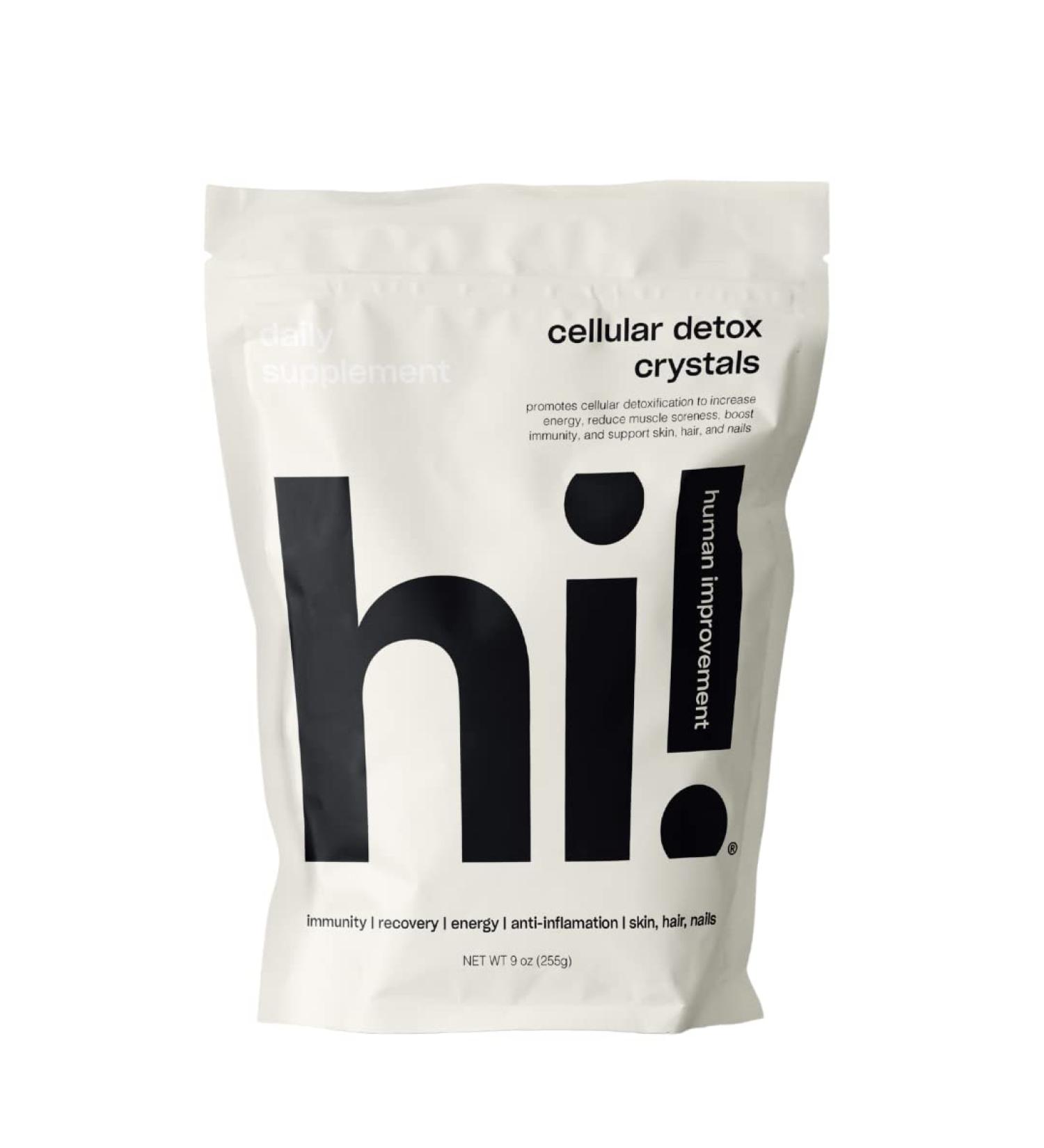 Cellular Detox Crystals | Gluten-Free, Dairy-Free, Vegan | 0g Sugar | MSM | 9 oz Bag - Buy Online on GoSupps.com