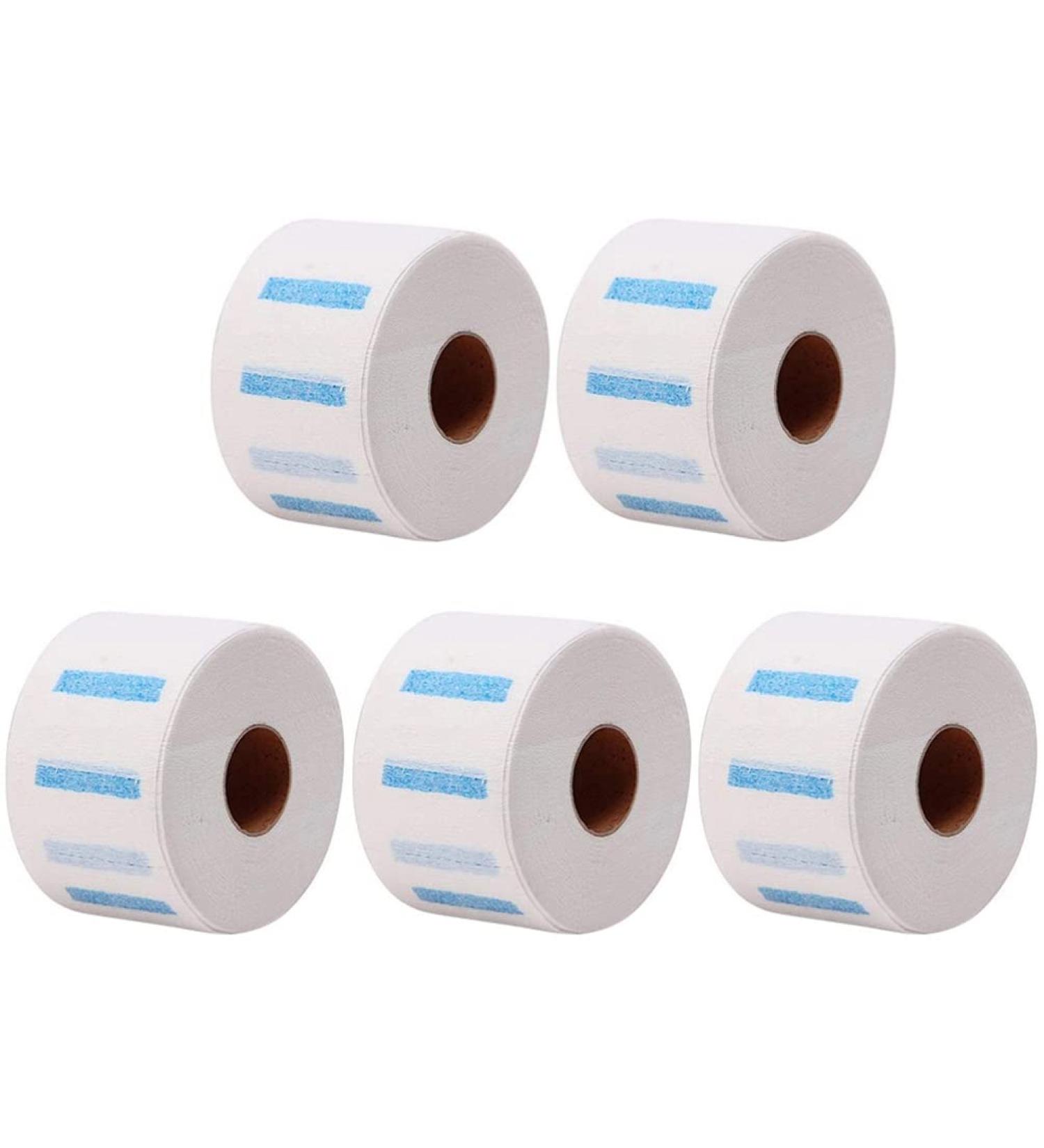 minkissy 5 Rolls Neck Paper Neck Paper Barber Neck Strips Neck Strips Barber Hair Cut Neck Tape Barber Neckband Haircut Neck Strips Shaving Salon Neck Band Paper Towel Roll Disposable - Buy Online on GoSupps.com