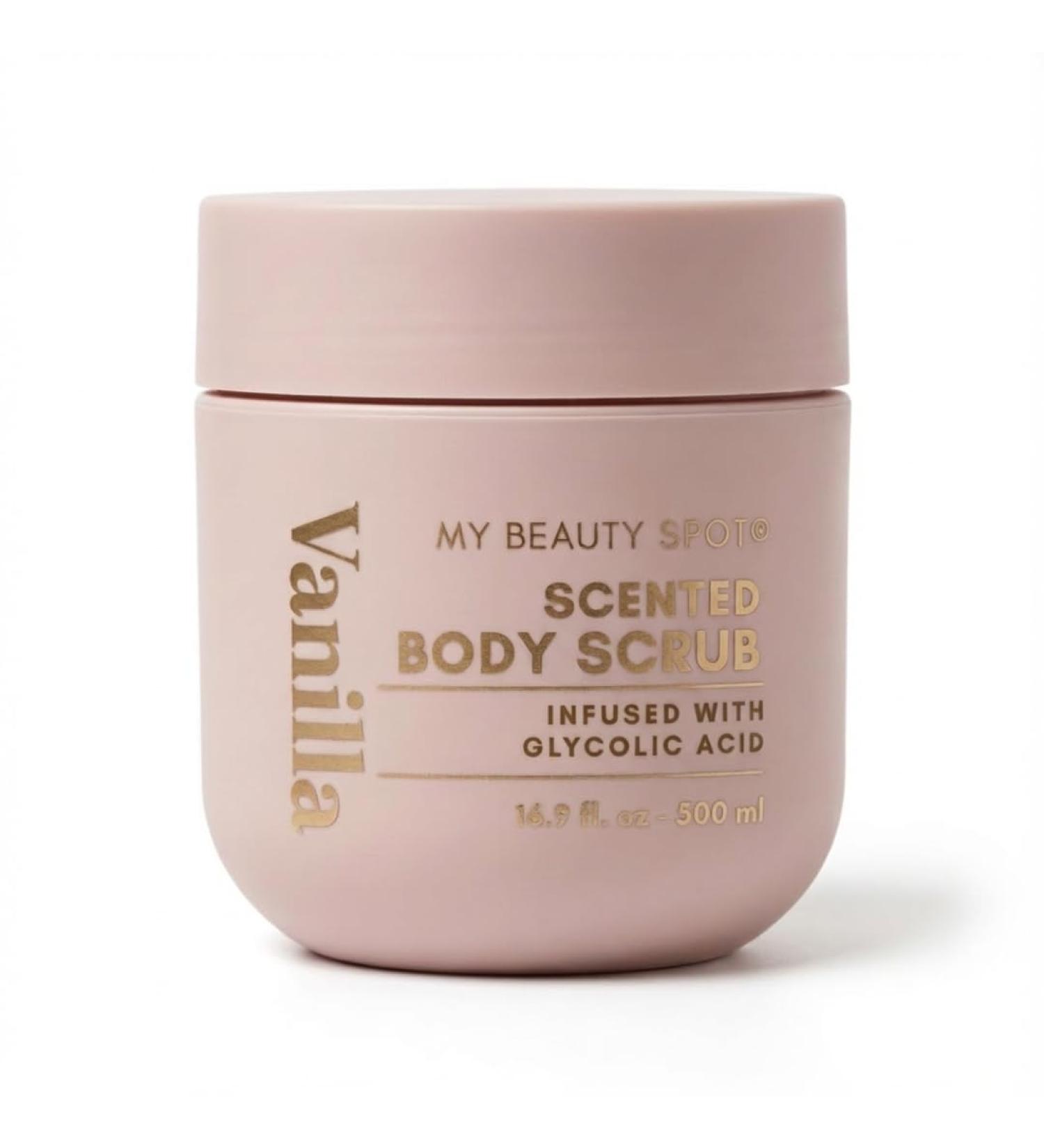 My Beauty Spot Scented Body Scrub for Women - Vanilla Scented Body Scrub Natural Exfoliating Body Scrub Skin Exfoliator Infused with Glycolic Acid Romoves Dead Skin From Body - Extra Large 510 ml. - Buy Online on GoSupps.com