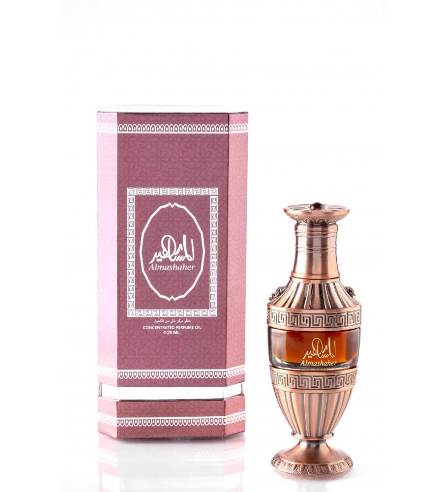Al.Mashaher Unisex Concentrated Perfume Oil 0.85 Fl Oz - Alcohol Free Long Lasting Pure Essential Oil | Luxurious Arabian Scent - Buy Internationally - Buy Online on GoSupps.com