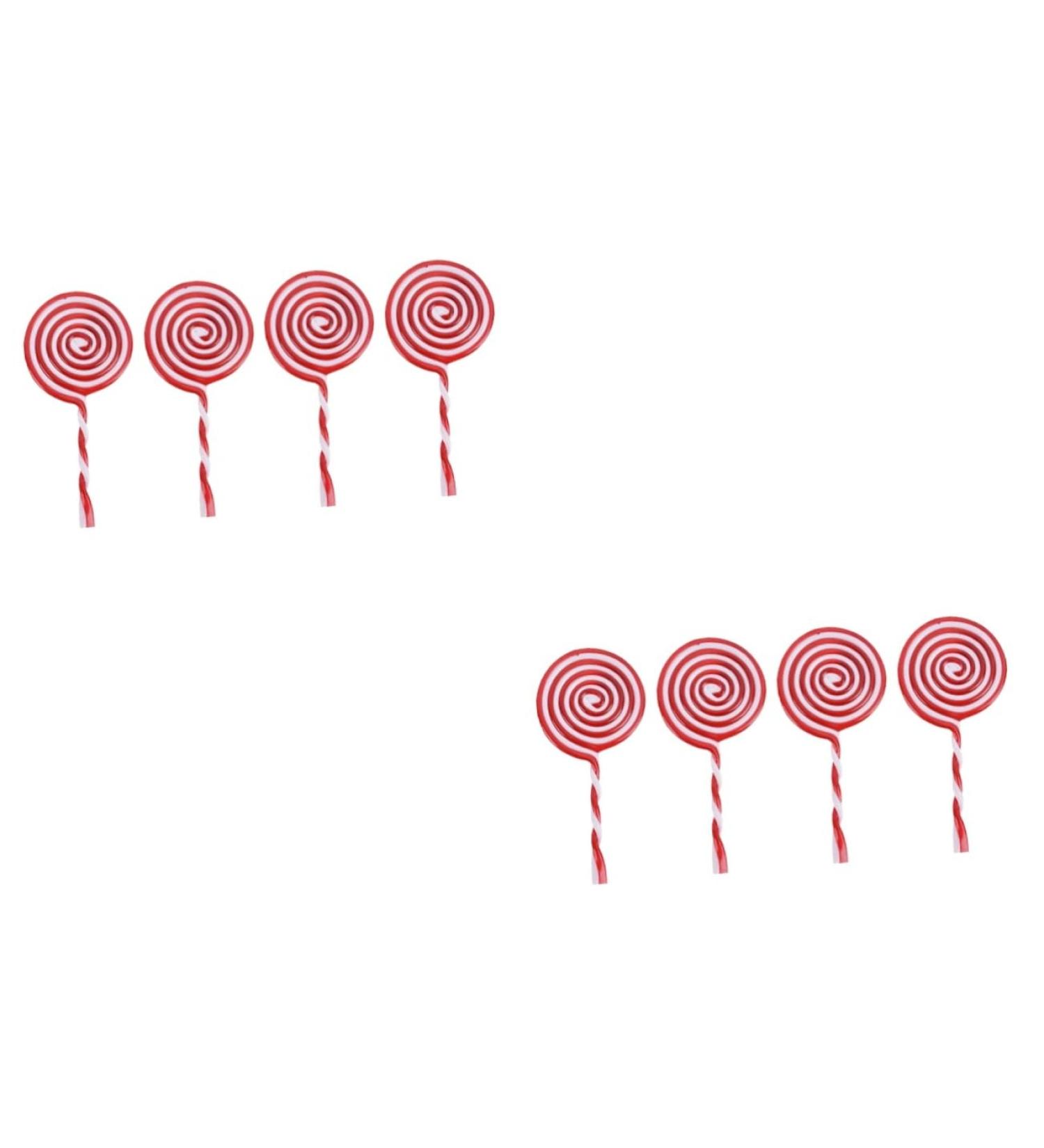 Zerodeko 8 Pcs Christmas Lollipops Christmas Tree Hanging Decor Xmas Party Lollipop Decor Christmas Hanging Candy Cane Xmas Hanging Candy Ornaments Xmas Pendant Red Crutch Plastic Modeling Red Whitex2pcs 12X5.5CMx2pcs - Buy Online on GoSupps.com