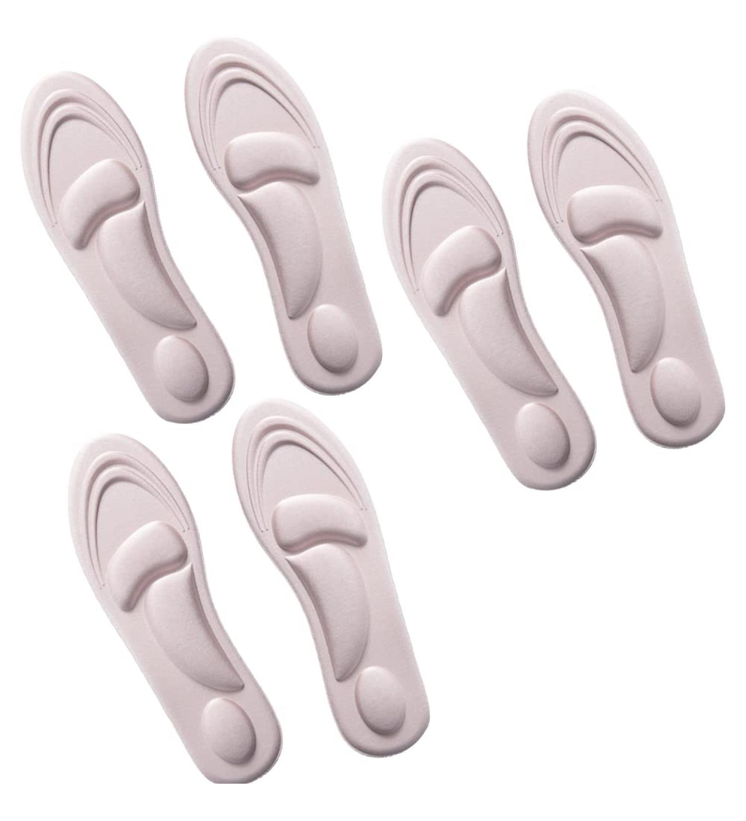 3 Pairs Foot Pads Sponge Insoles | High Heel Cushion Grips | Shoe Protector Filler for Loose Shoes | Arch Support Liners for Women Men Kids - Buy Online on GoSupps.com