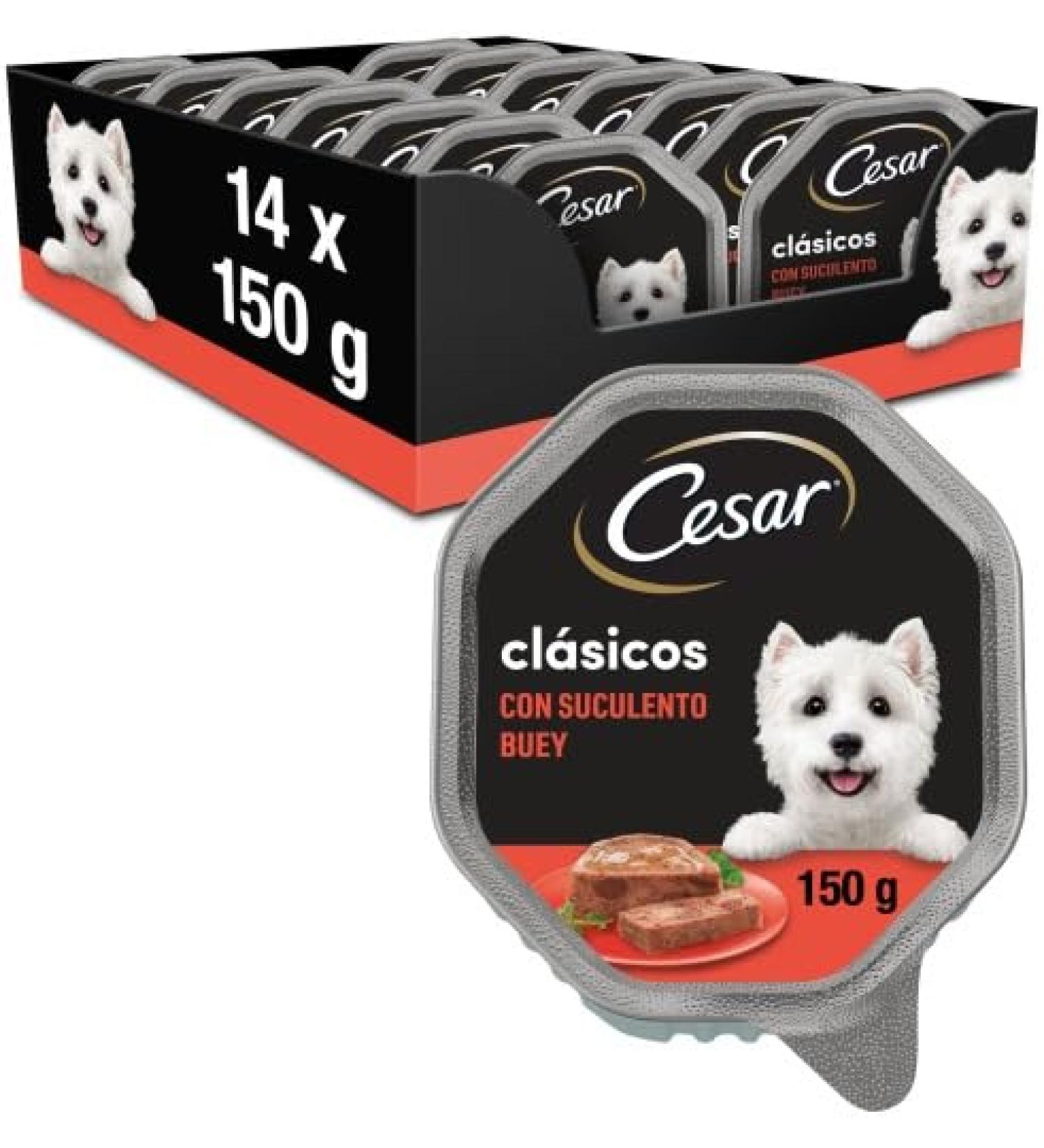Cesar Pack of Chicken Strips 14 x 150 g Beef 14 x 150 g Senior 14 x 150 g