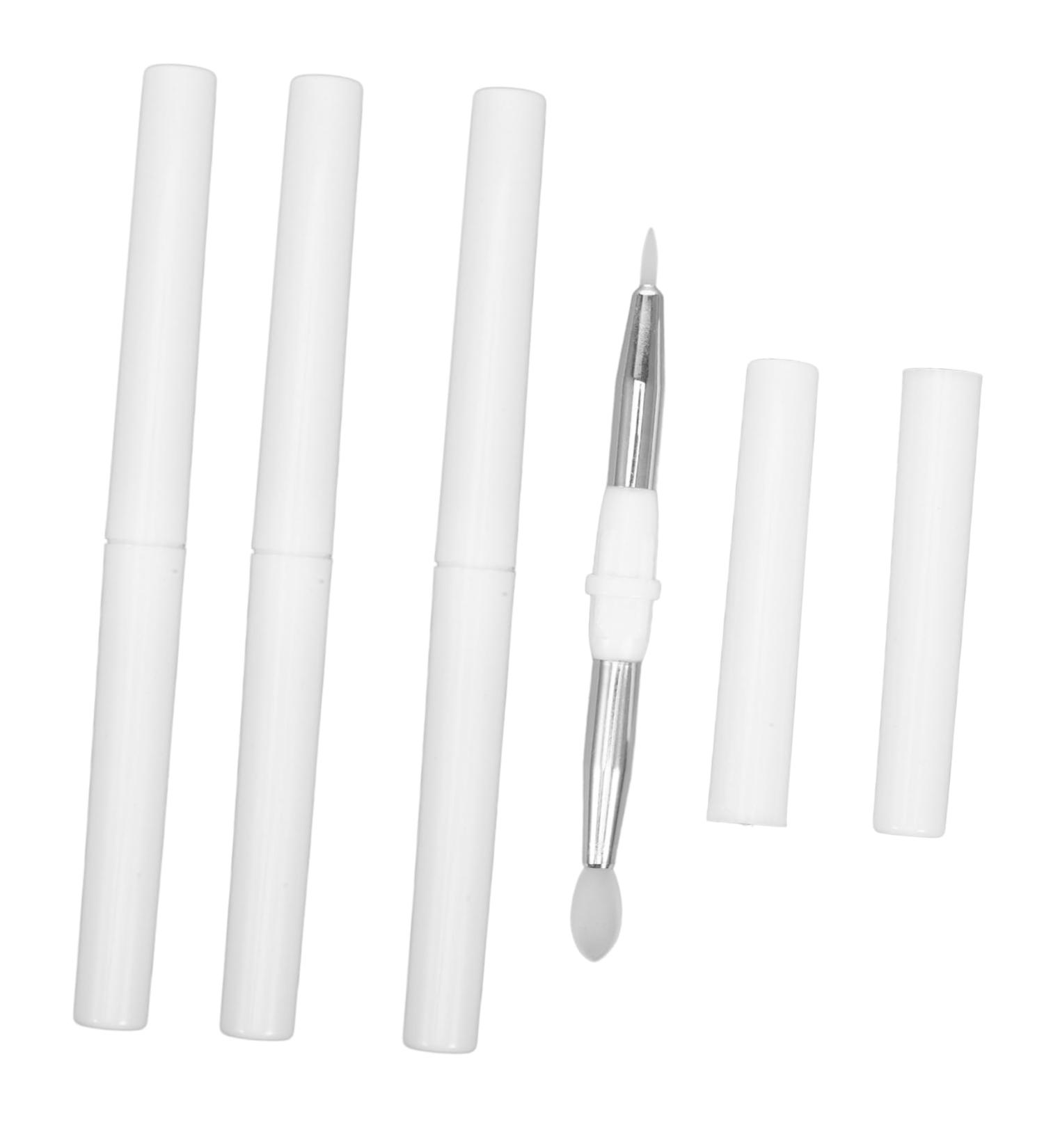 FOMIYES 4pcs Silicone Eyeshadow Lip Wands Lip Brush White Convenient Lipstick - Buy Online on GoSupps.com
