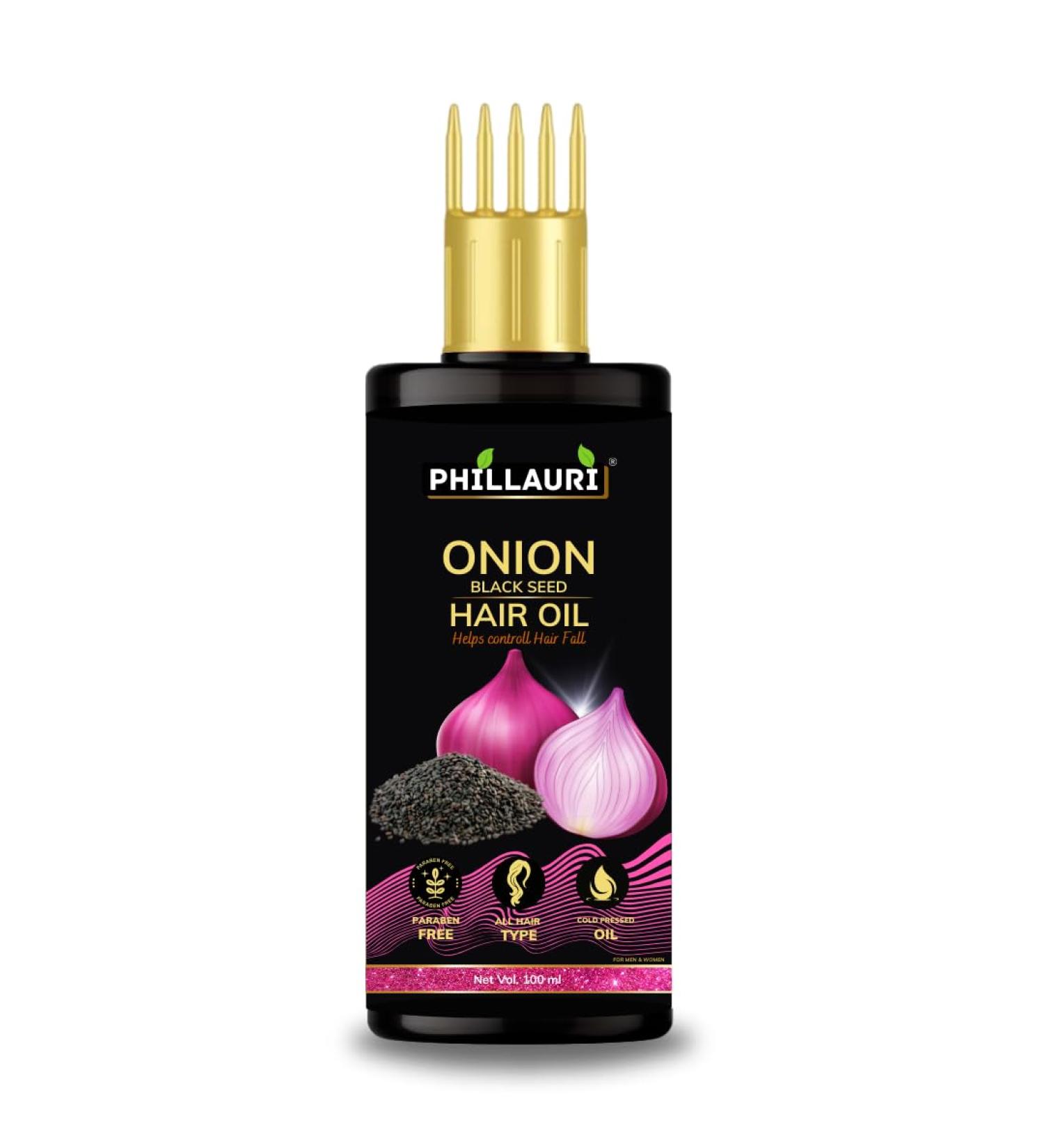 Onion Hair Oil for Hair Growth & Anti-Hair Fall - 100ml | Natural Dandruff Treatment - Buy Online on GoSupps.com