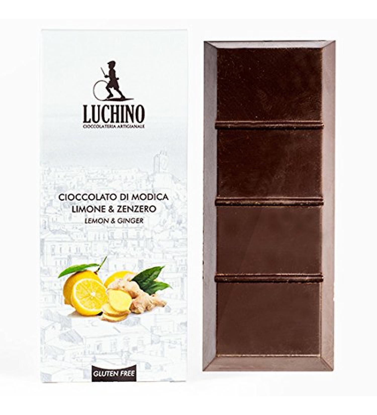 LUCHINO MODICA CHOCOLATE WITH LEMON AND GINGER (5 X 100 GR.)