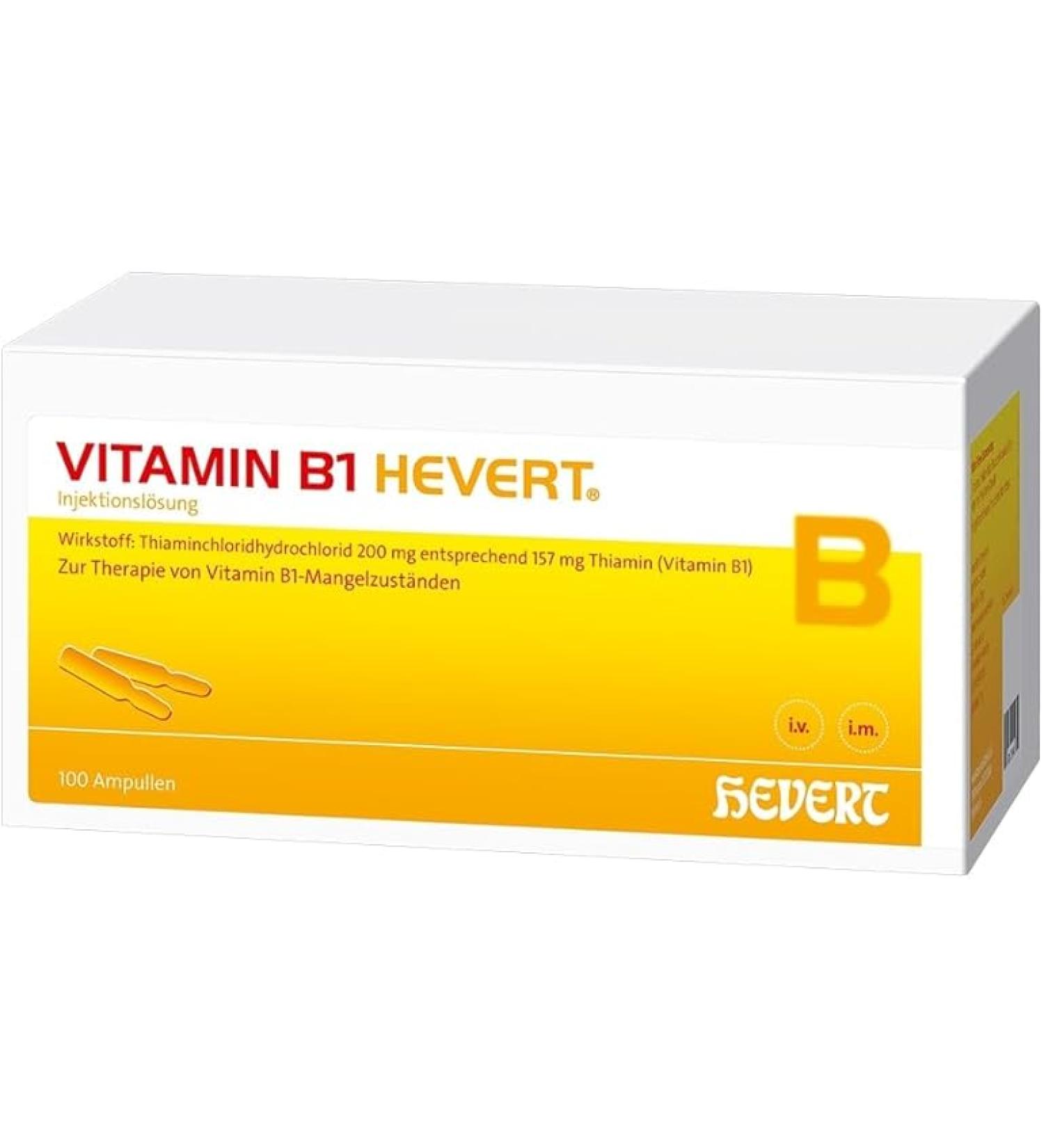 Vitamin B1 Hevert ampoules 100 ampoules